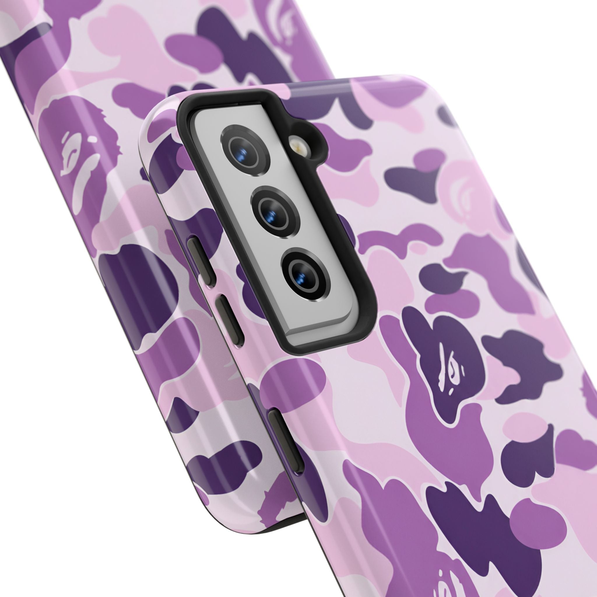 Purple Bape Print Phone Case