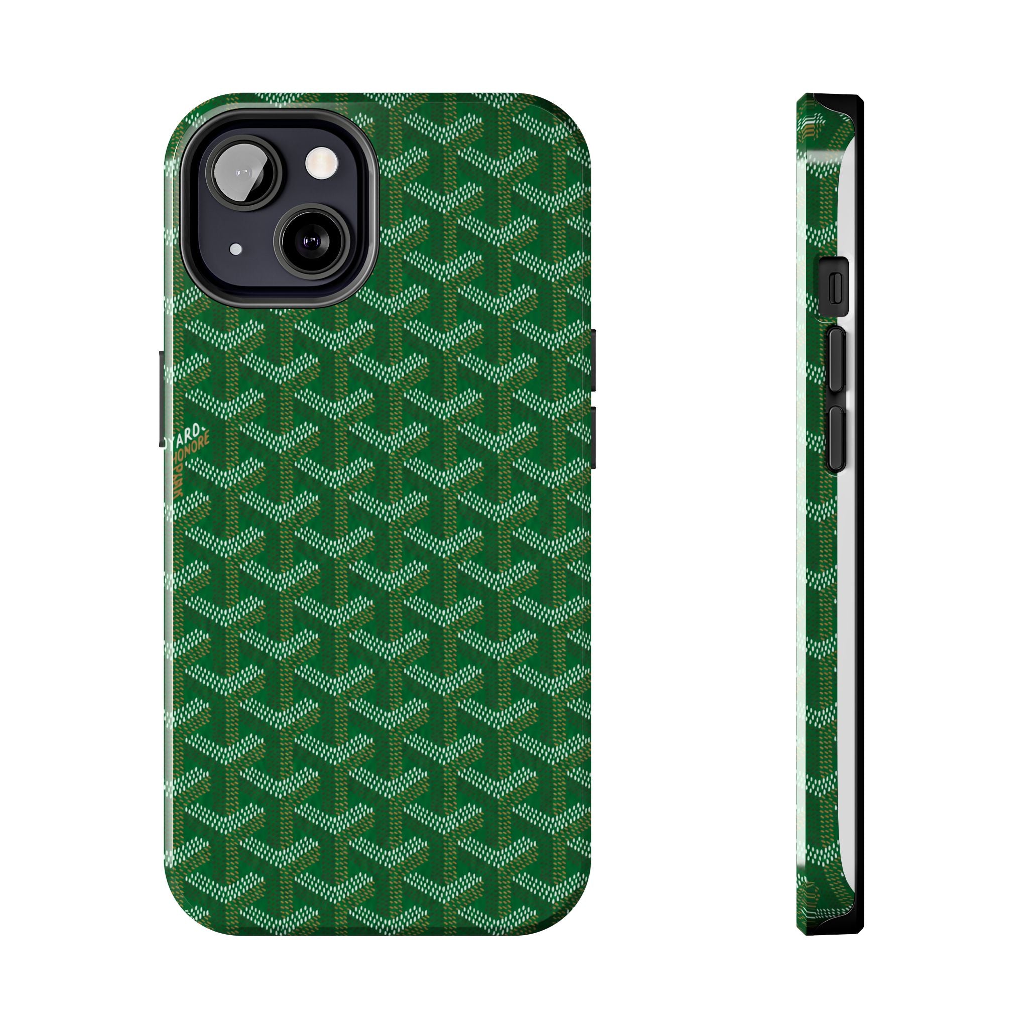 Green Goyard Phone Case