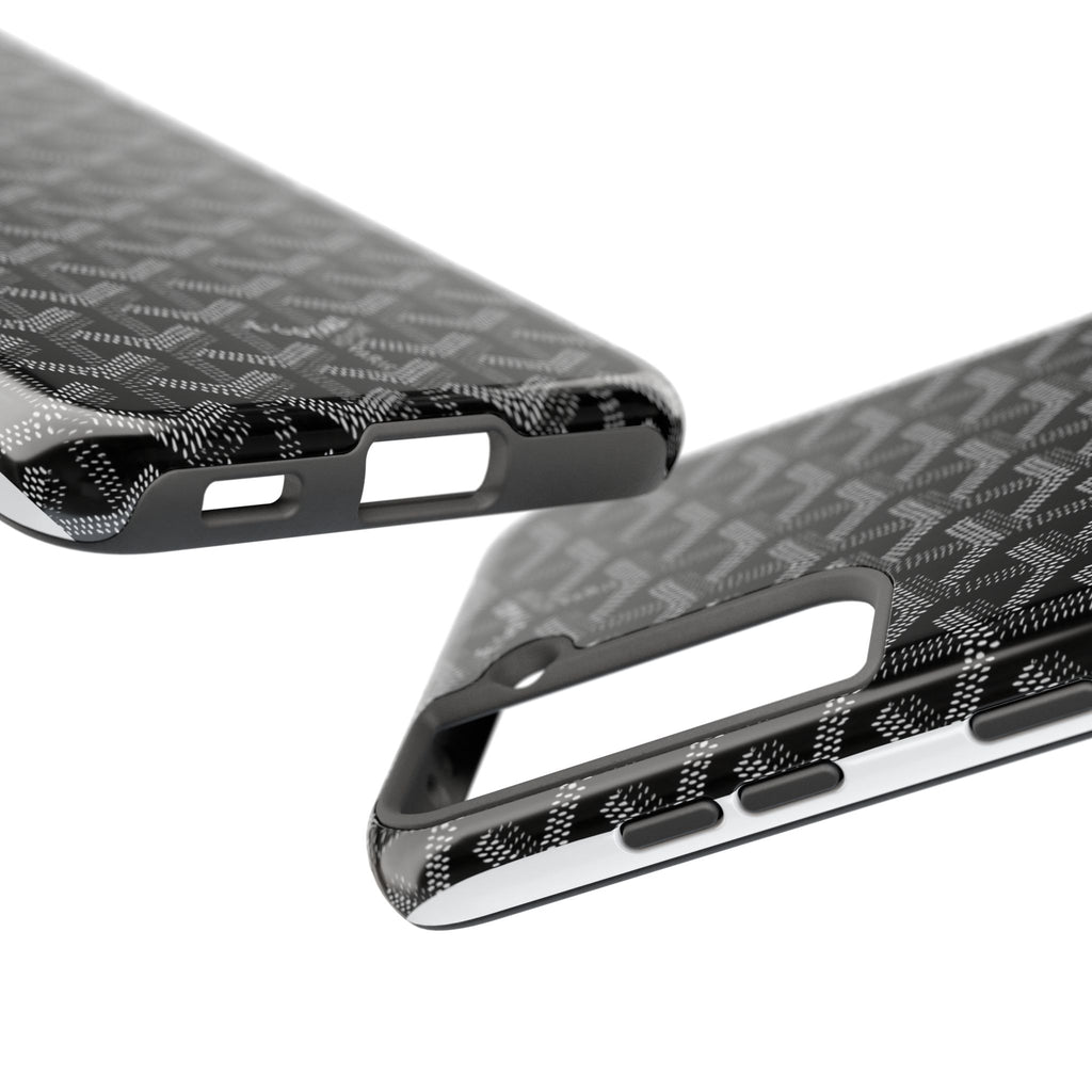 Black Goyard Phone Case