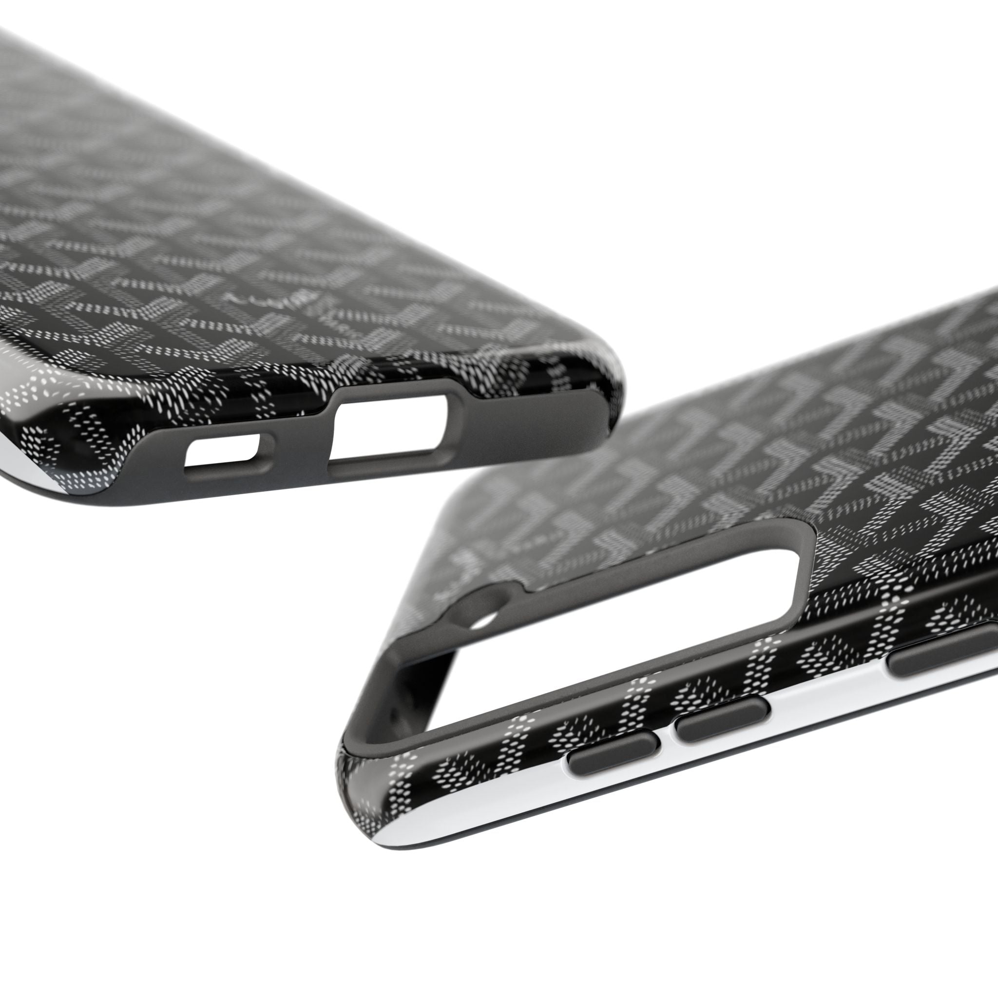 Black Goyard Phone Case