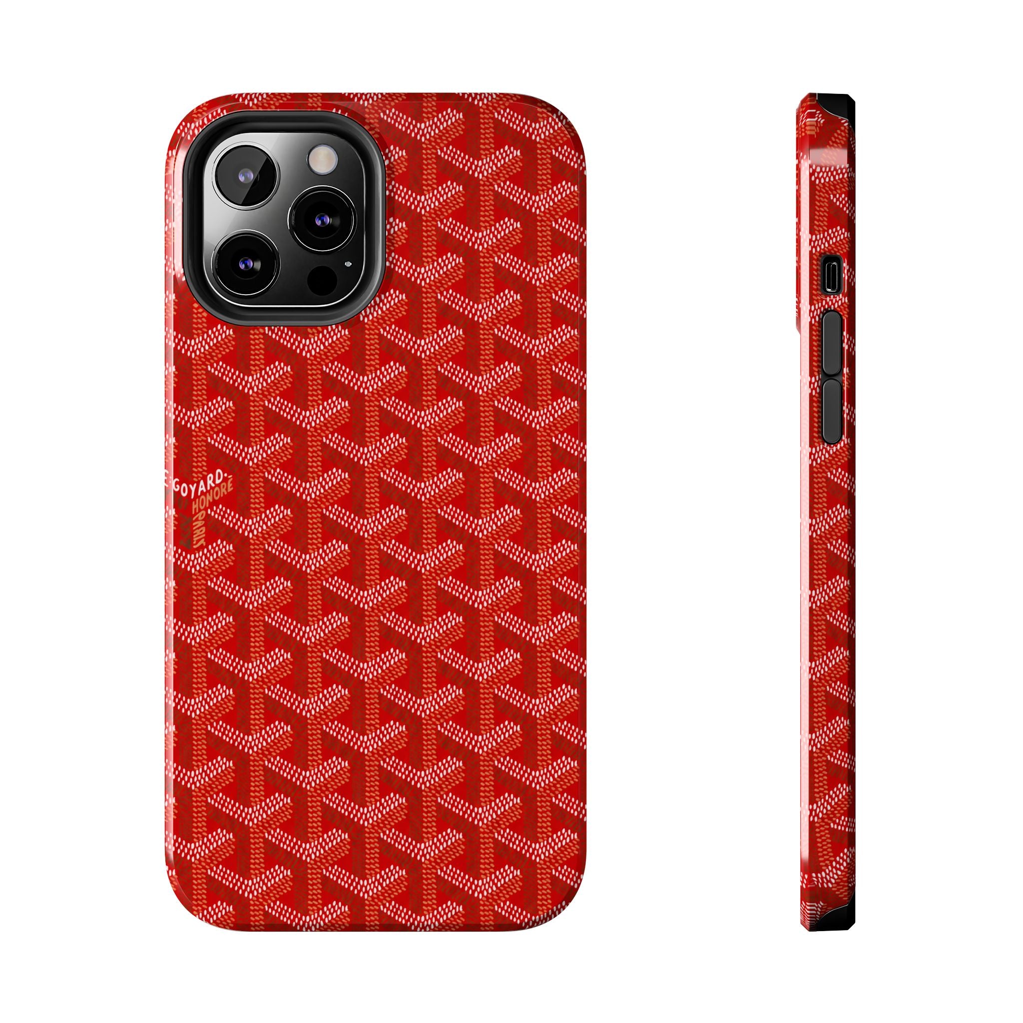 Red Goyard Phone Case