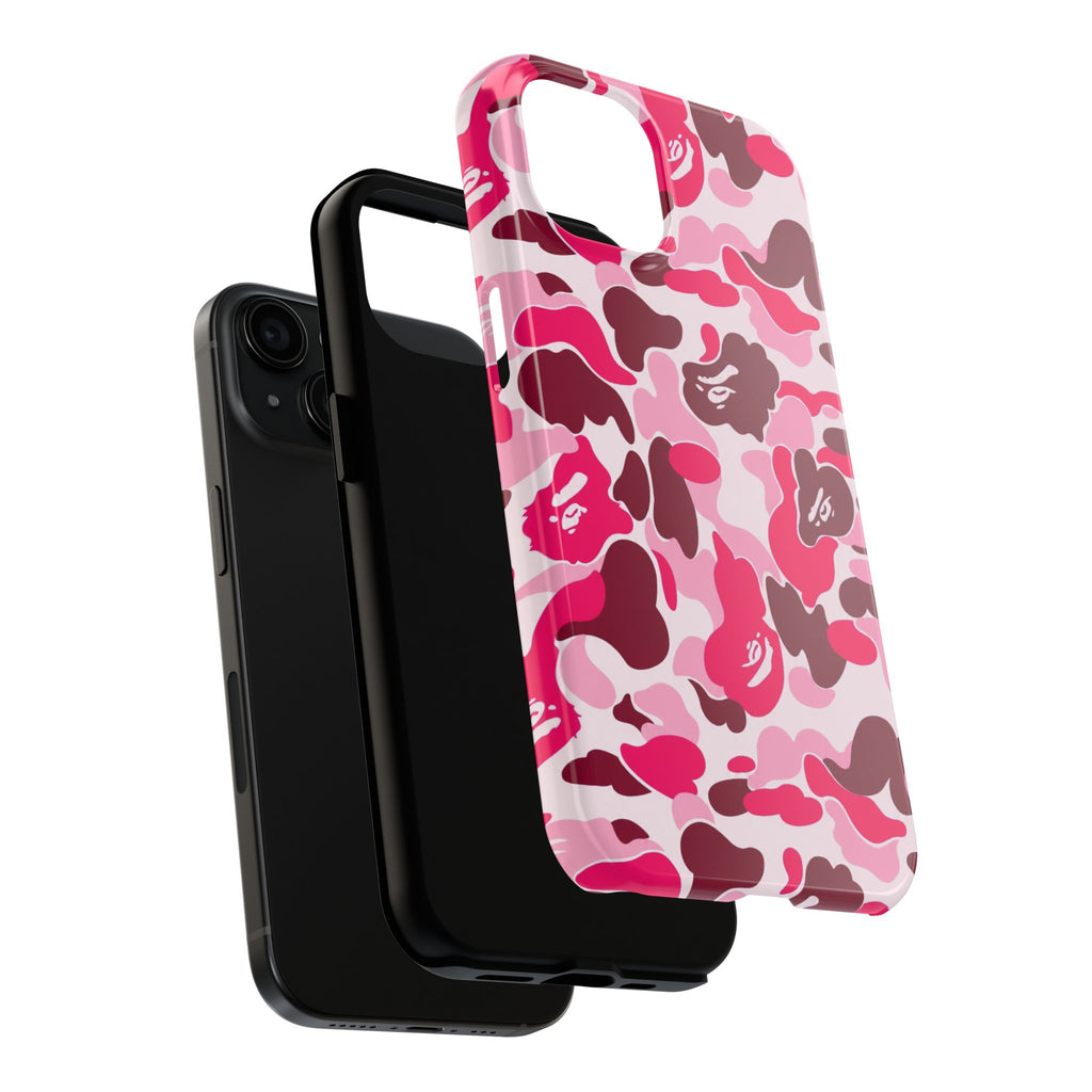 Pink Bape Print Phone Case