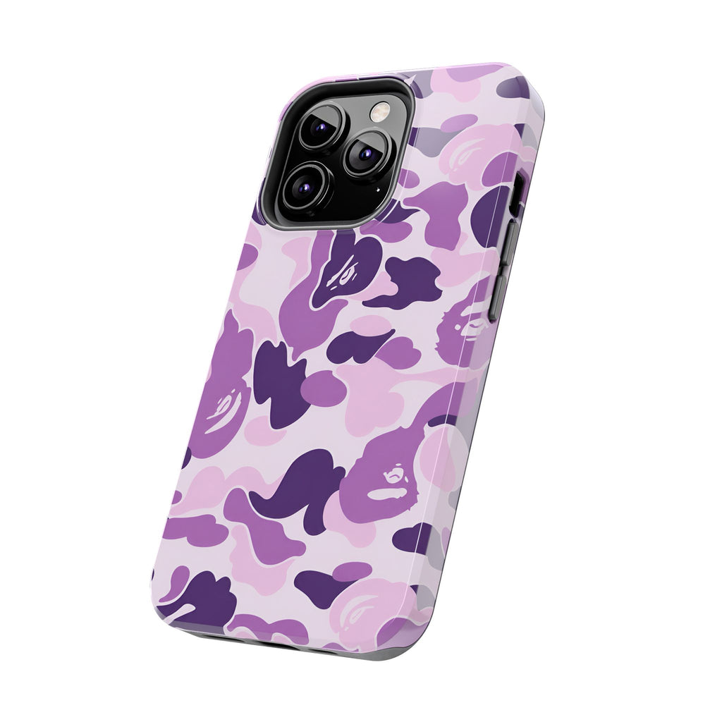 Purple Bape Print Phone Case