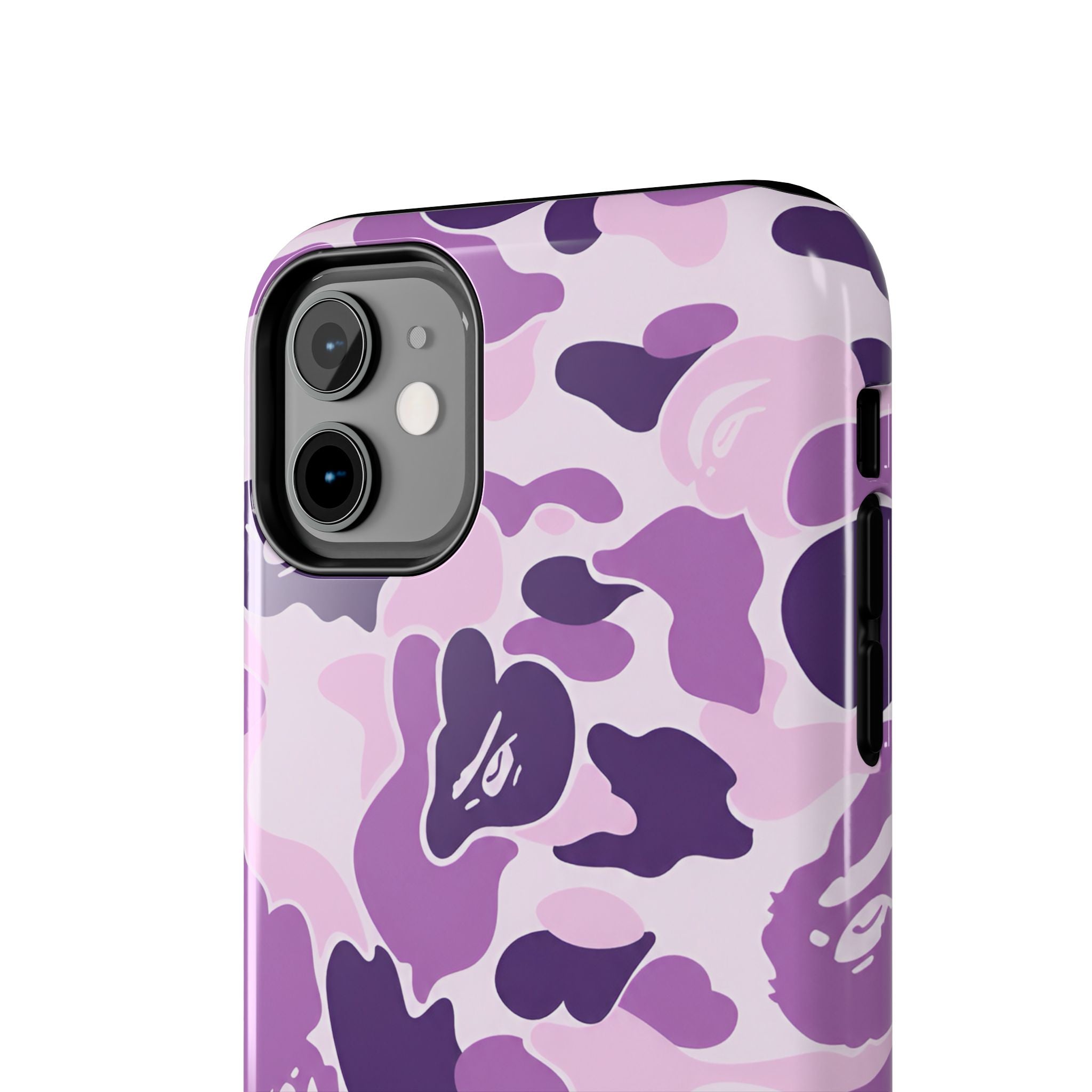 Purple Bape Print Phone Case