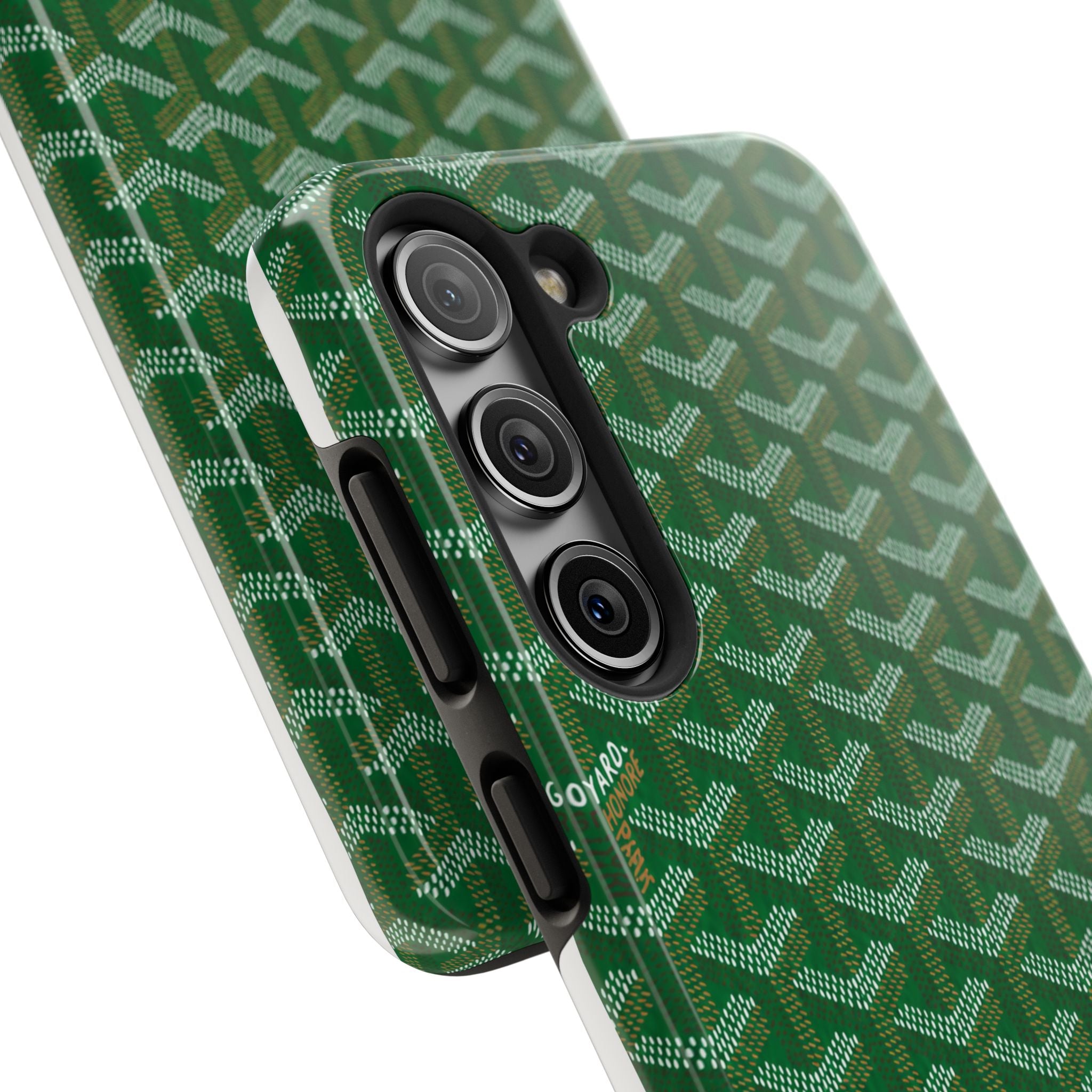 Green Goyard Phone Case