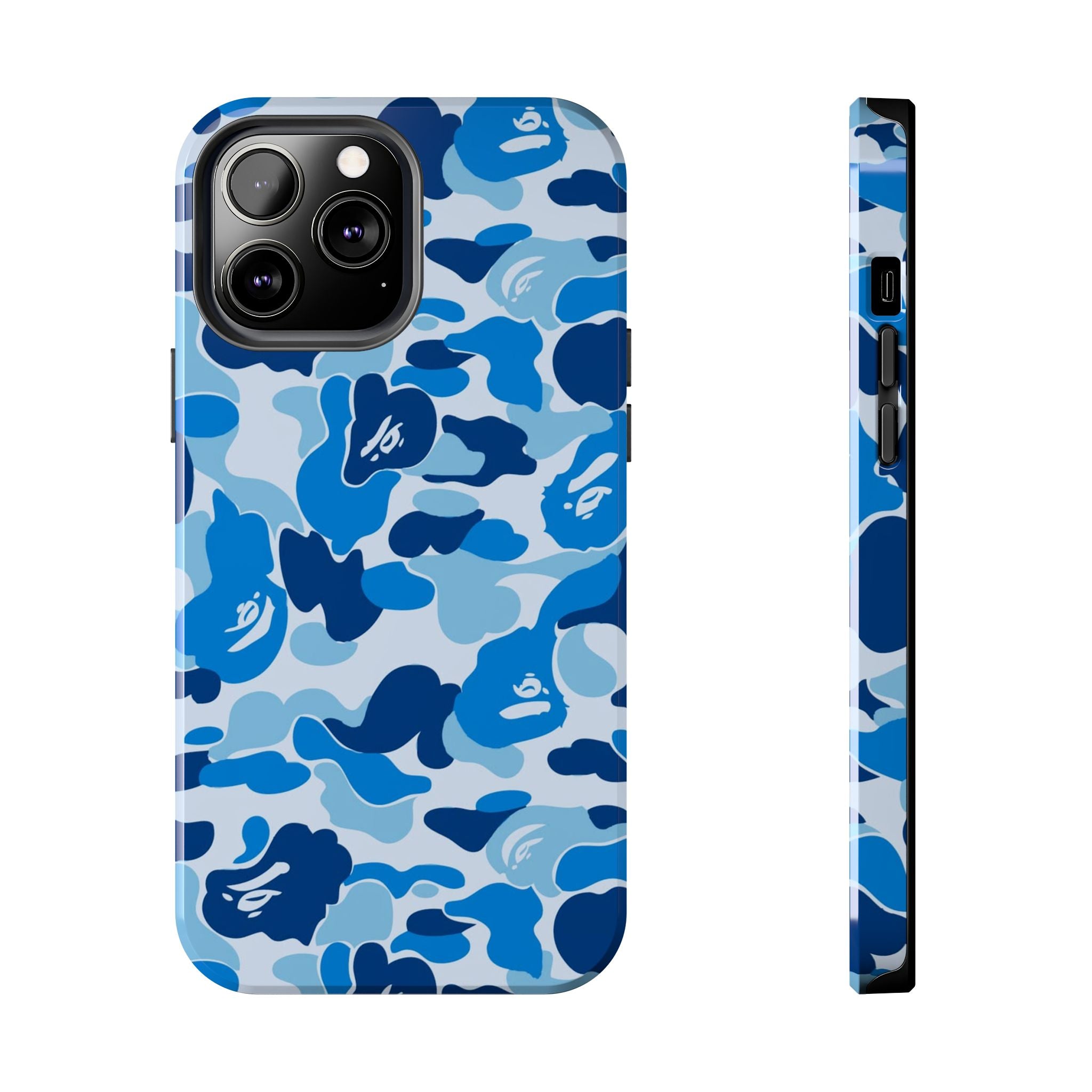 Blue Bape Print Phone Case