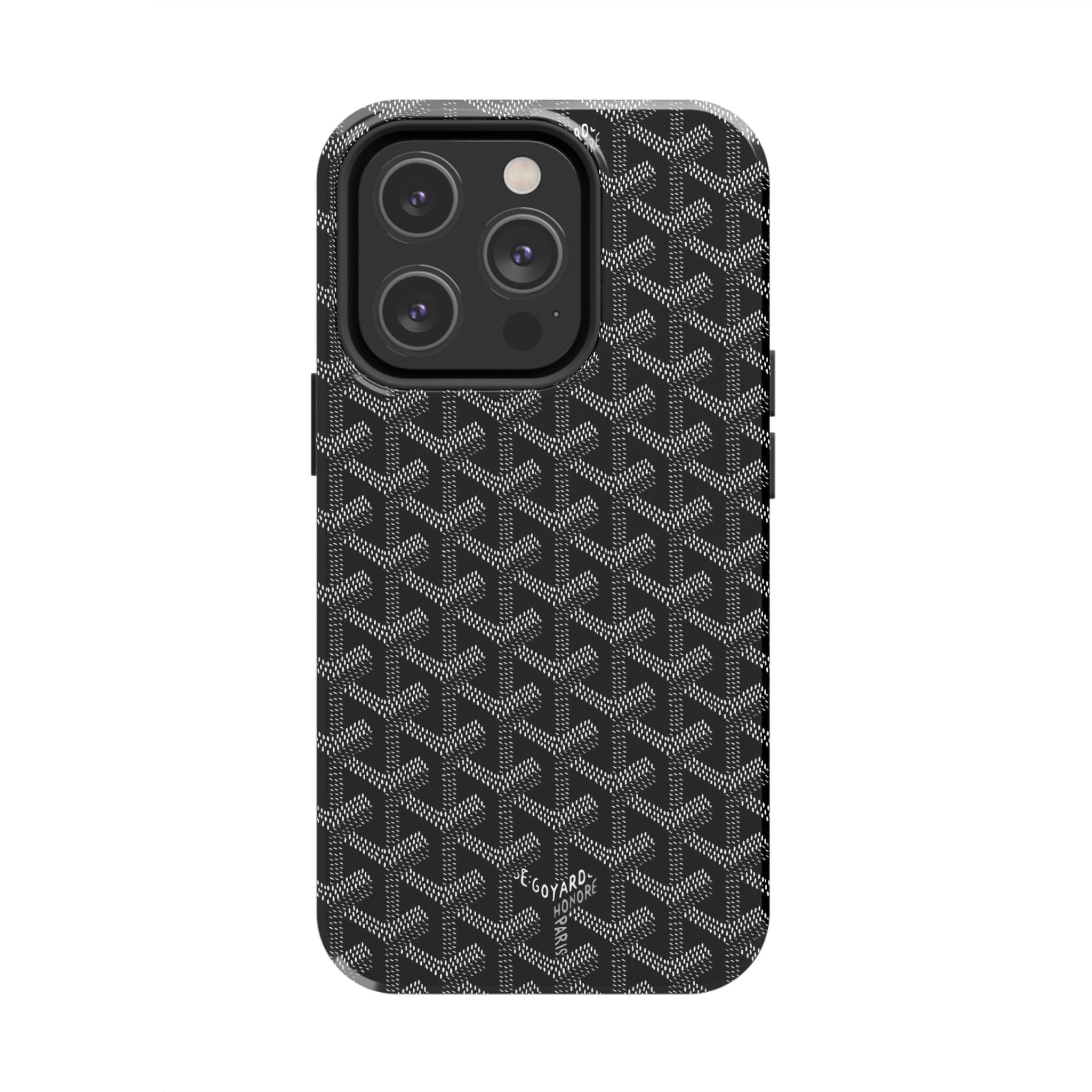 Black Goyard Phone Case
