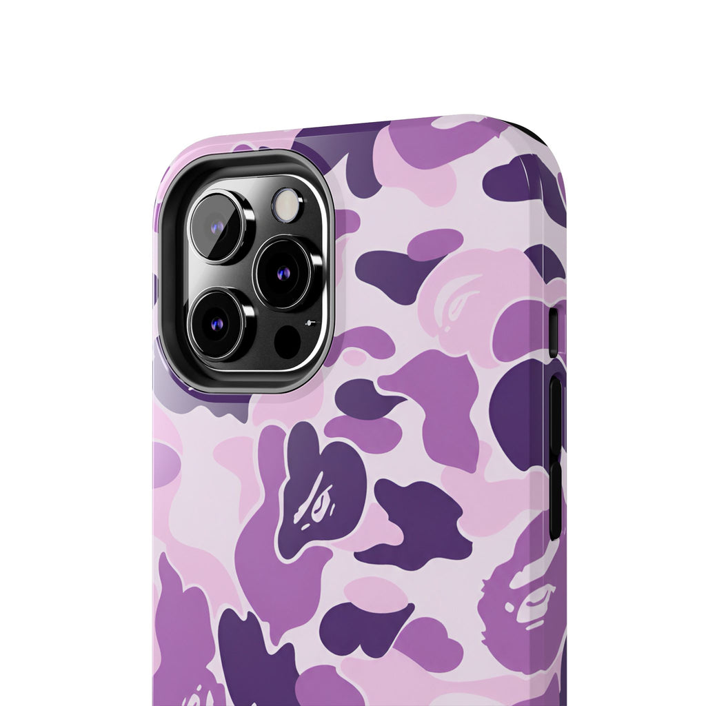 Purple Bape Print Phone Case
