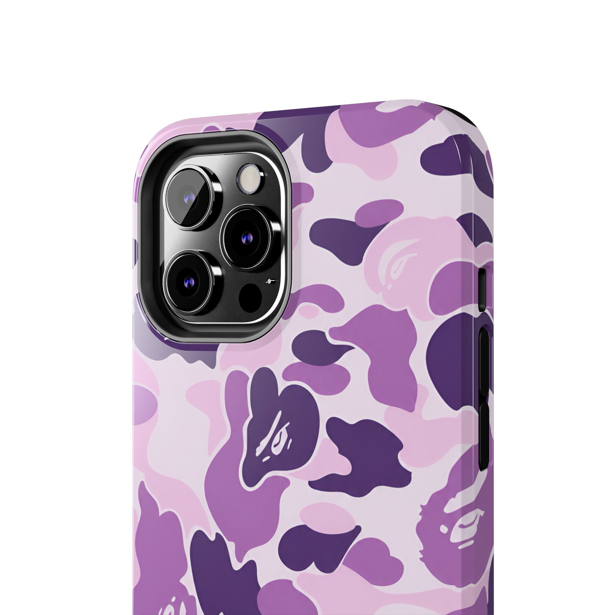 Purple Bape Print Phone Case