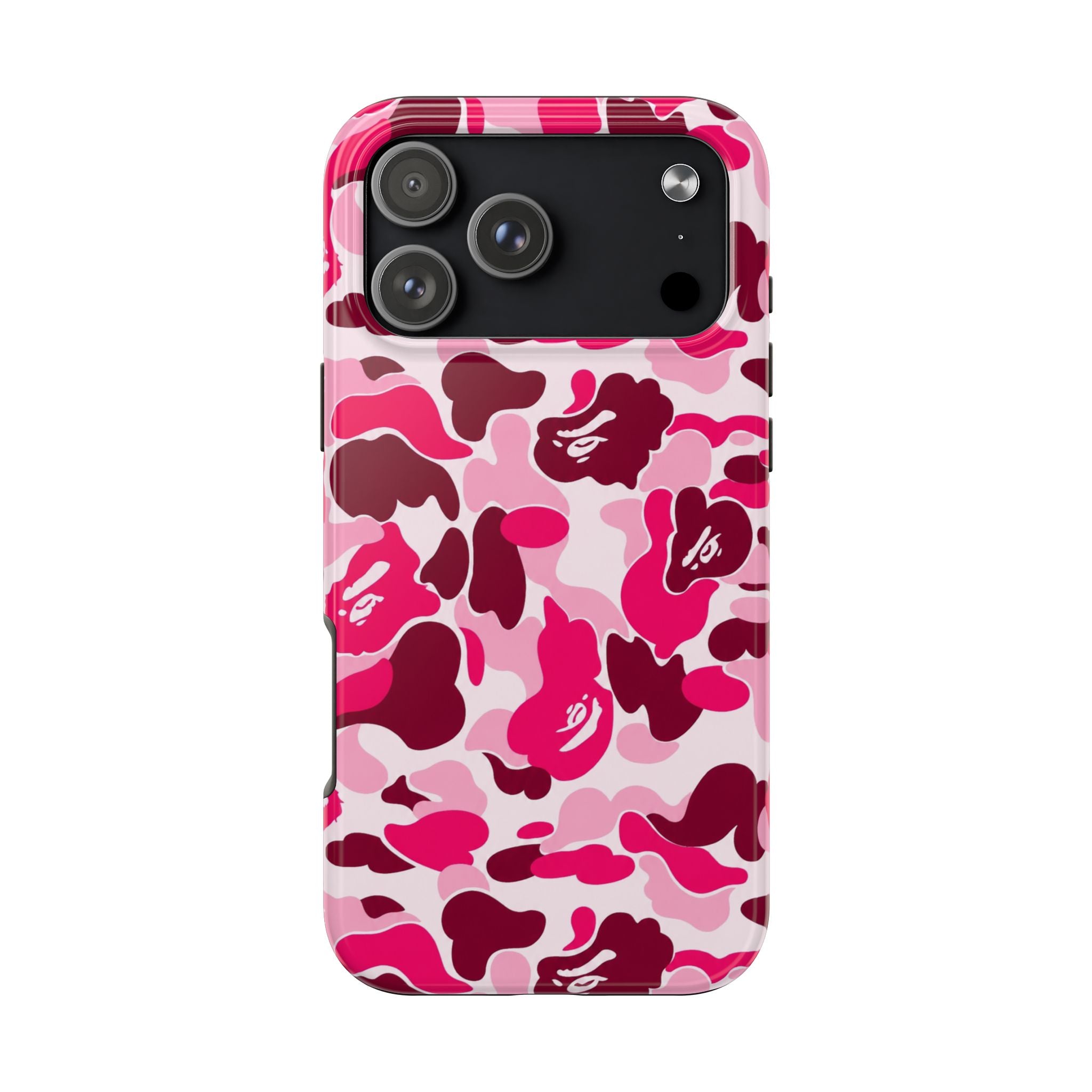 Pink Bape Print Phone Case