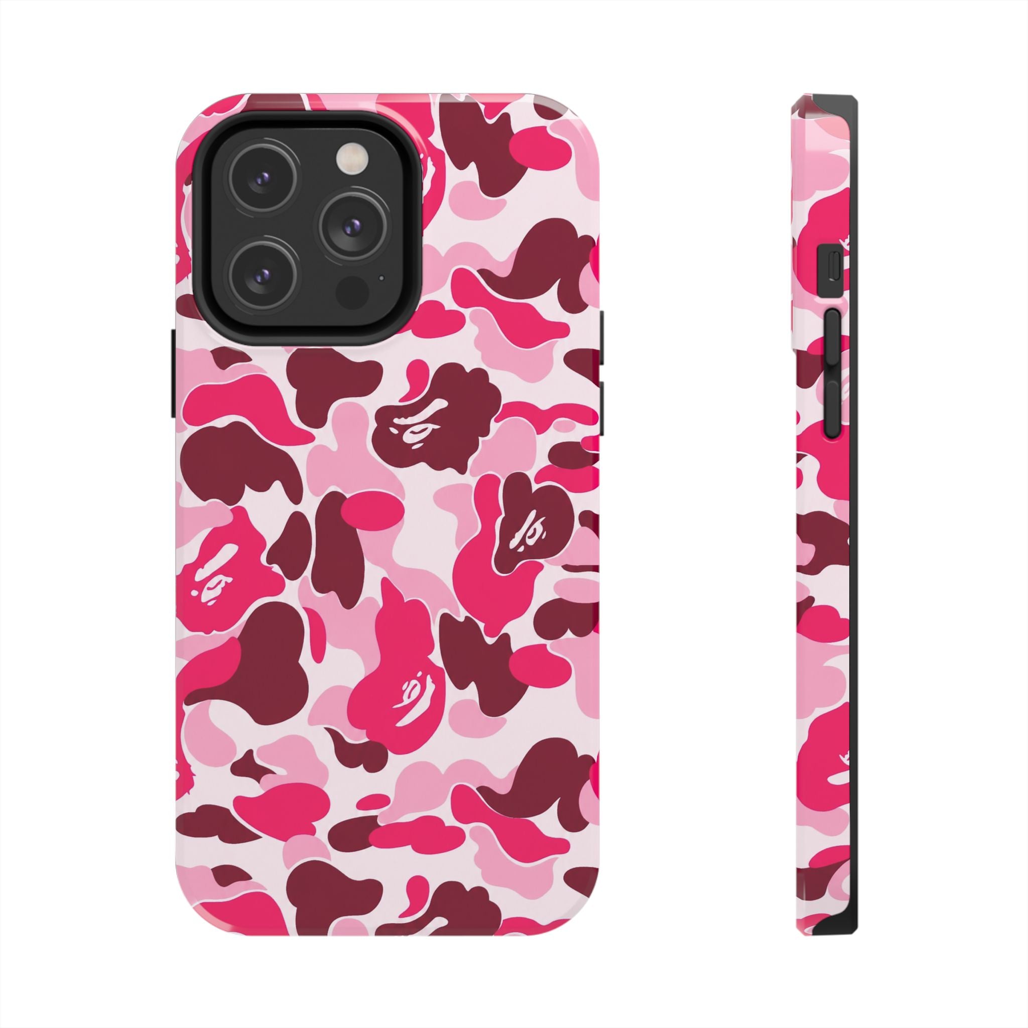 Pink Bape Print Phone Case