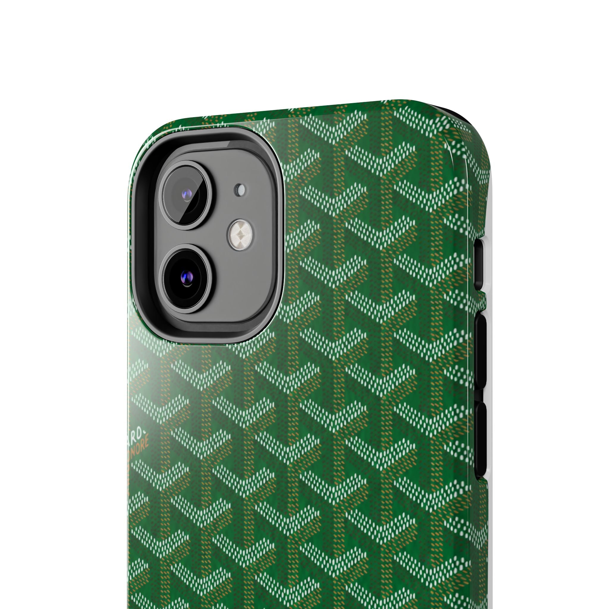 Green Goyard Phone Case