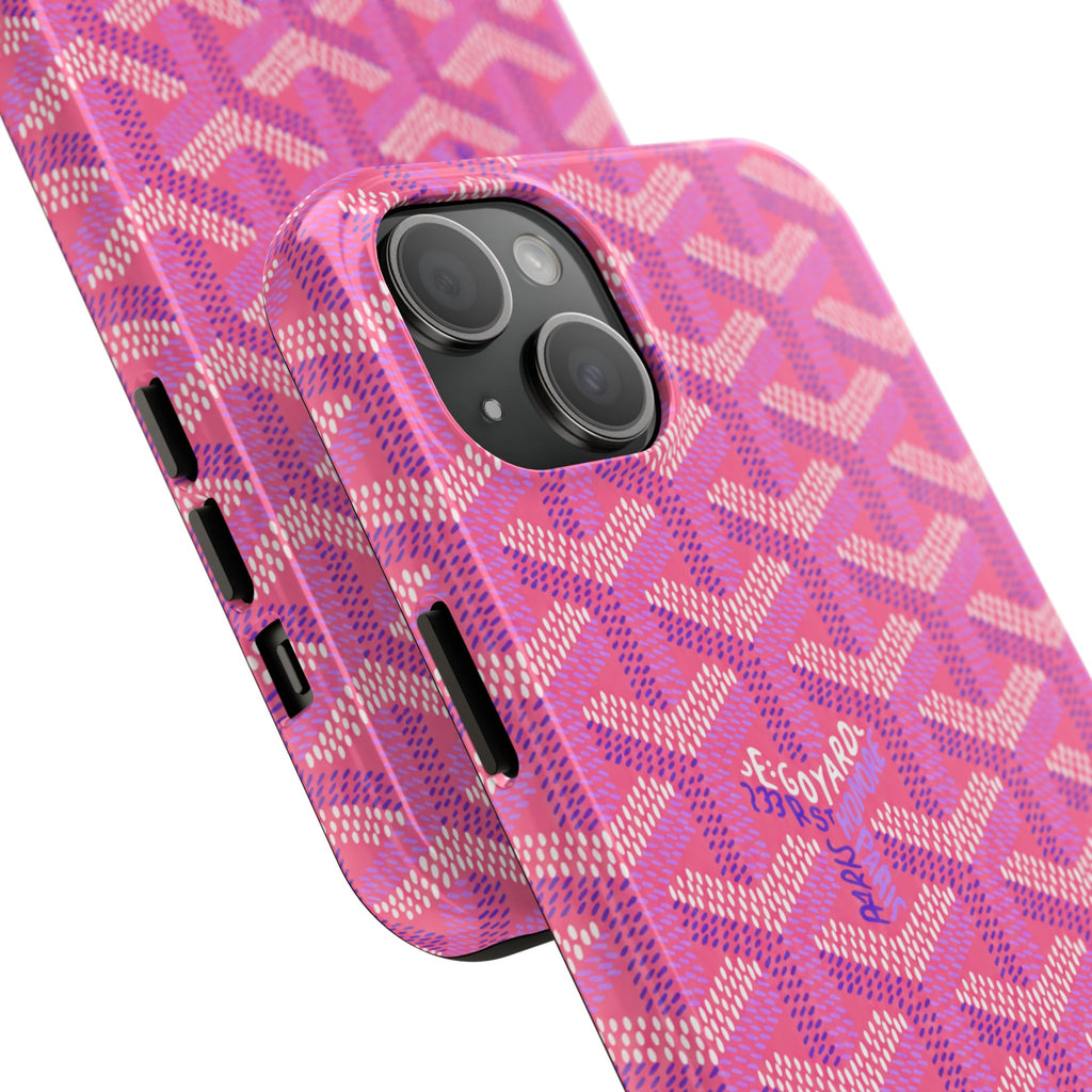 Pink Goyard Phone Case