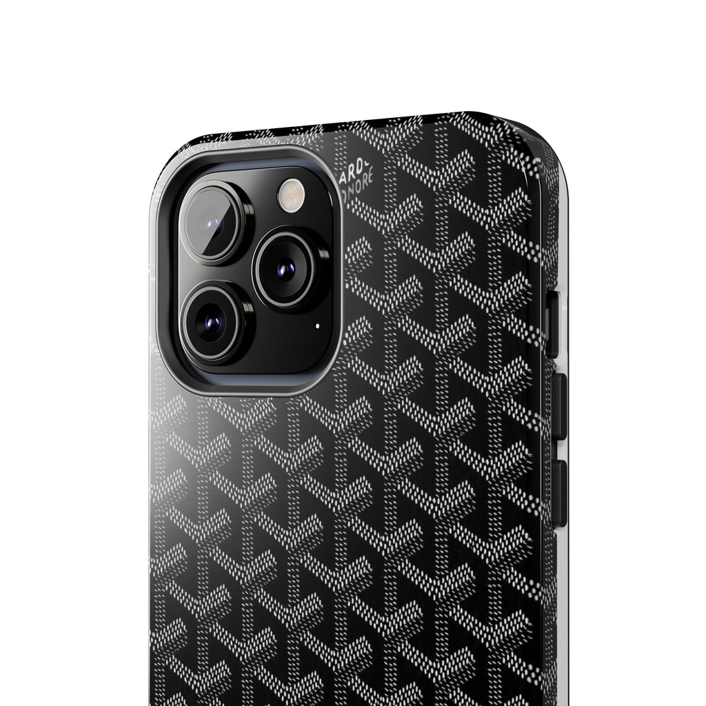 Black Goyard Phone Case