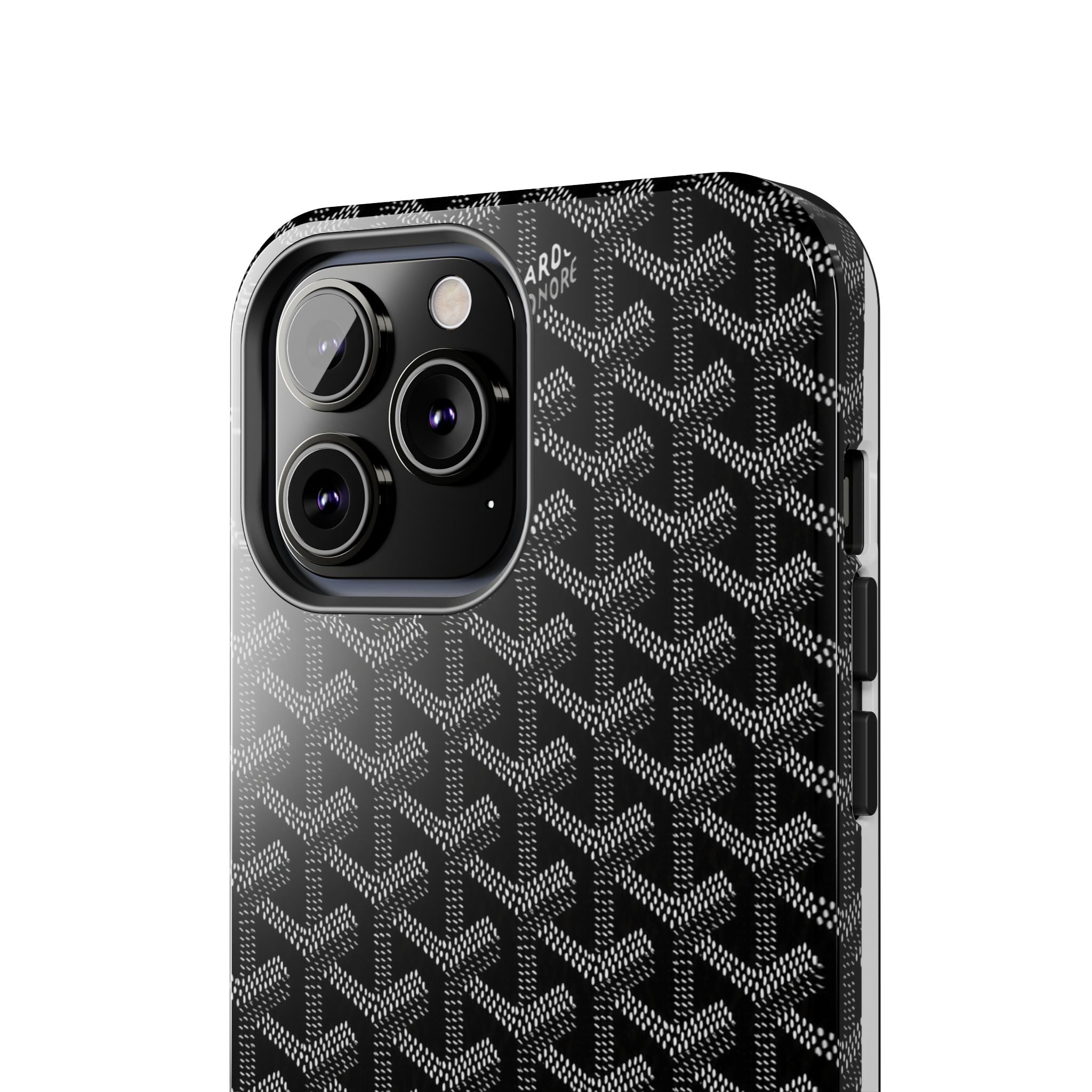 Black Goyard Phone Case