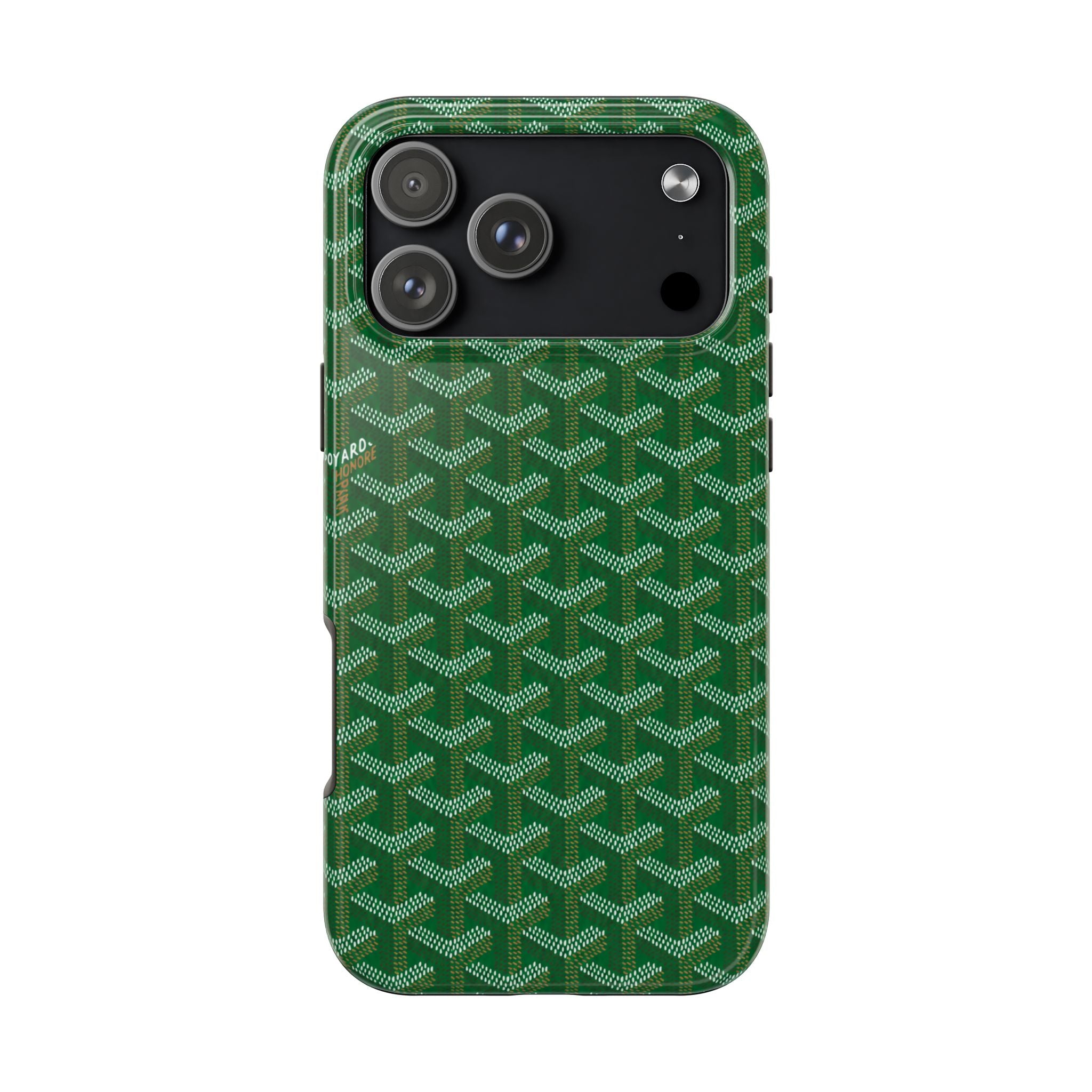 Green Goyard Phone Case