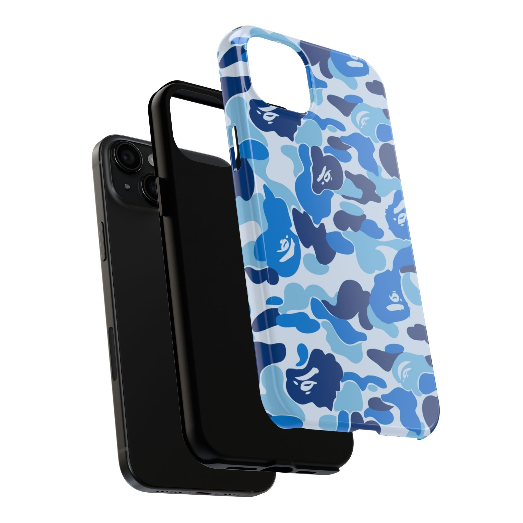 Blue Bape Print Phone Case