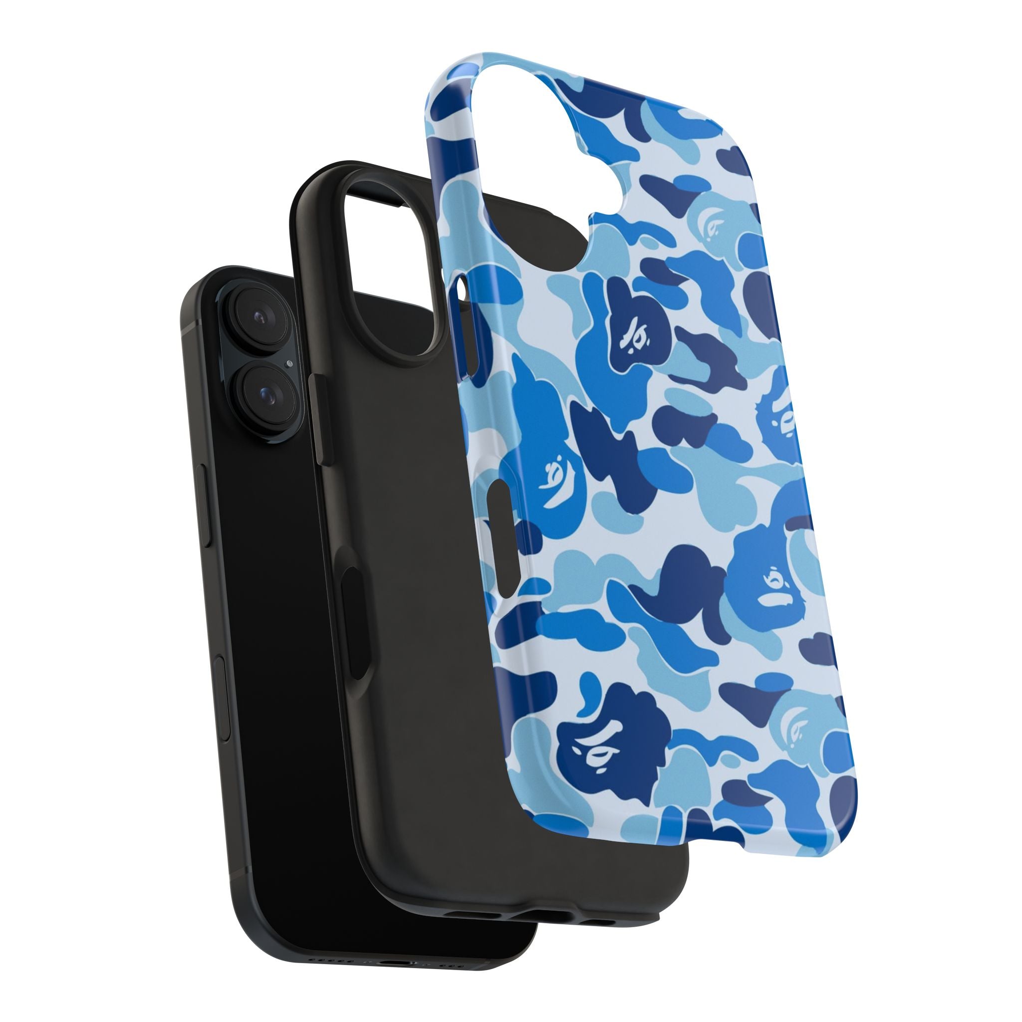 Blue Bape Print Phone Case