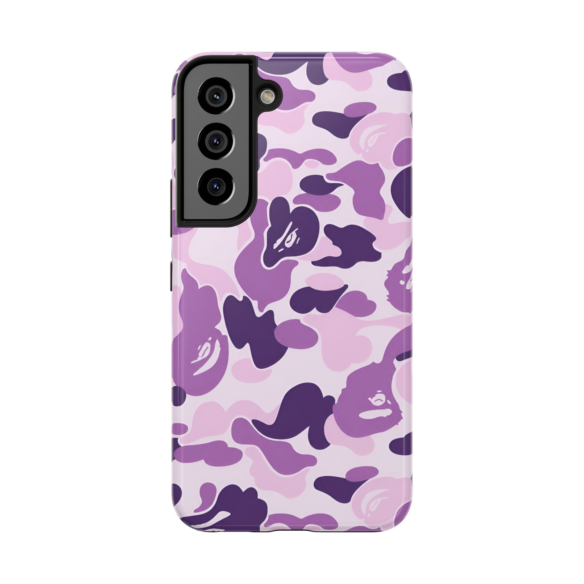 Purple Bape Print Phone Case