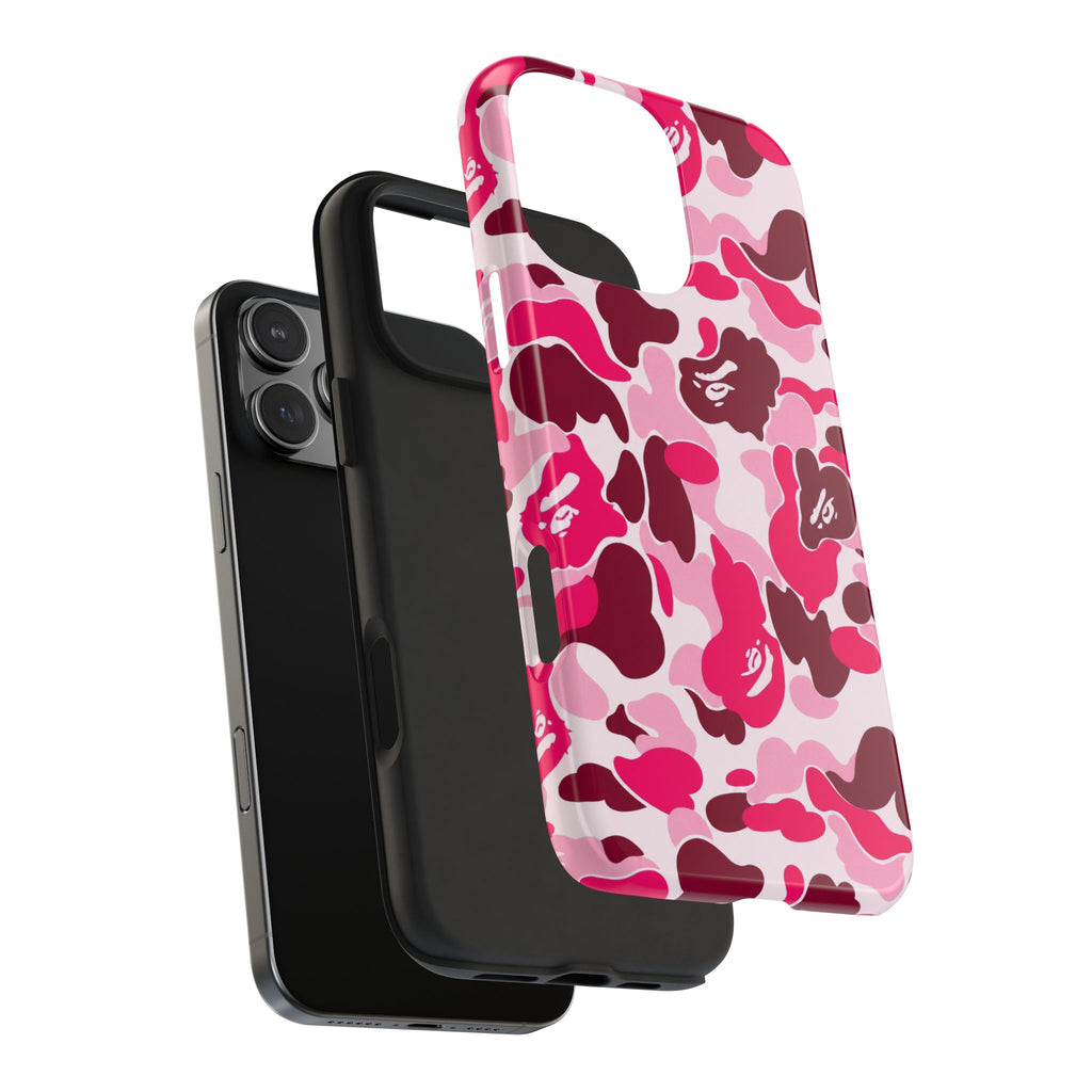 Pink Bape Print Phone Case