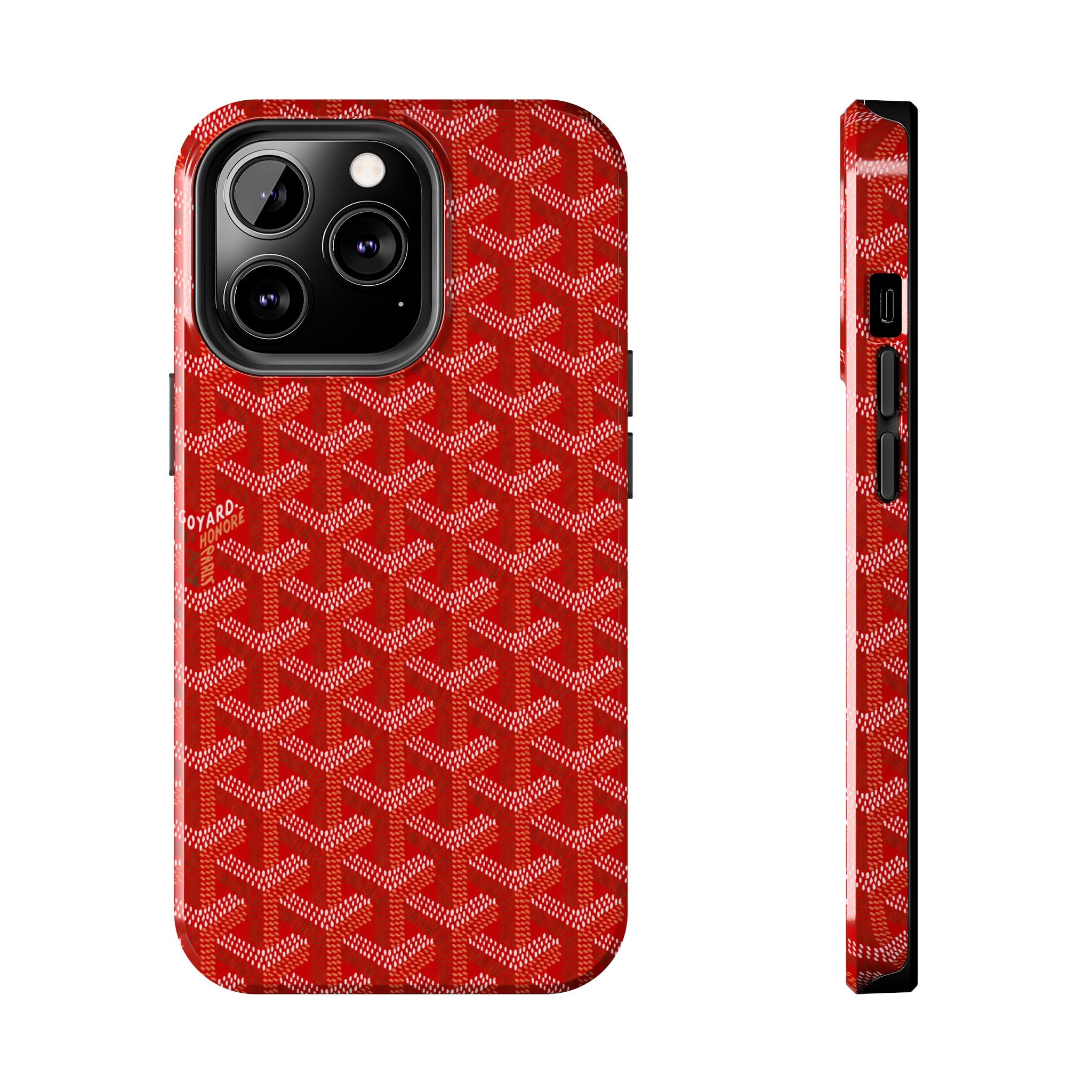 Red Goyard Phone Case