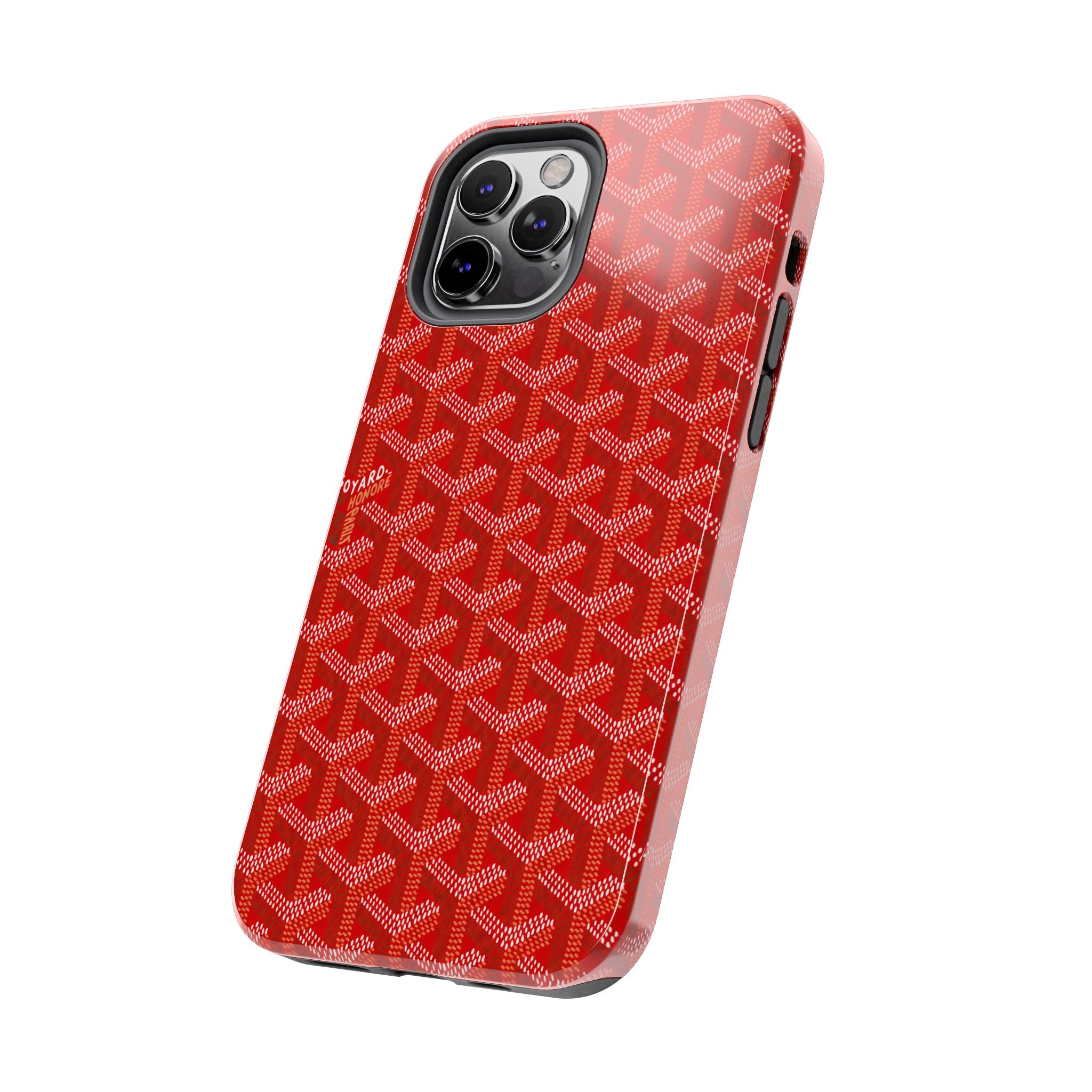 Red Goyard Phone Case