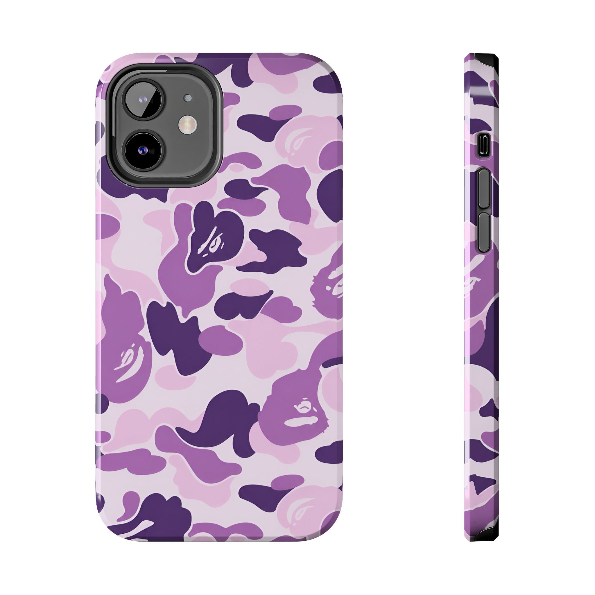Purple Bape Print Phone Case