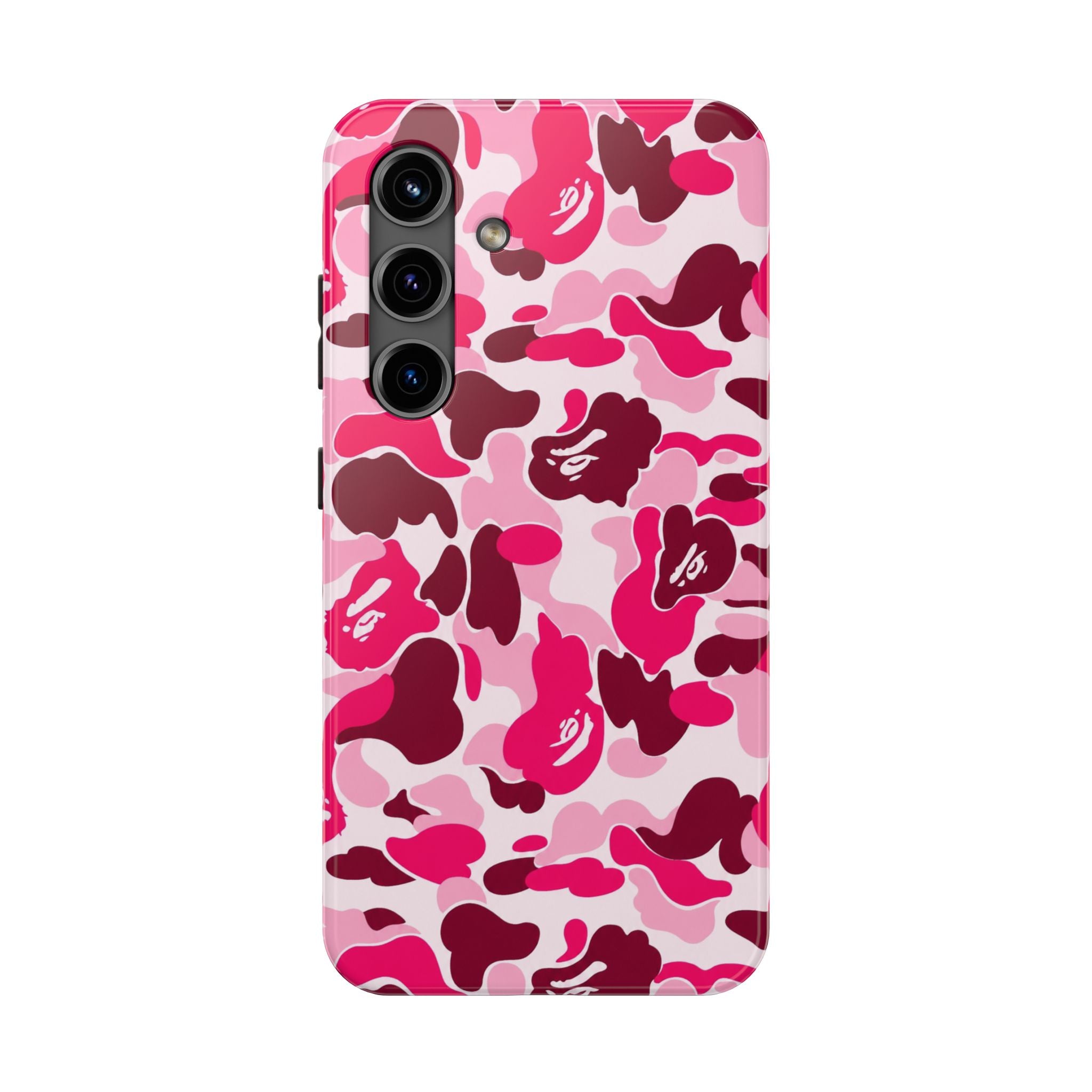 Pink Bape Print Phone Case