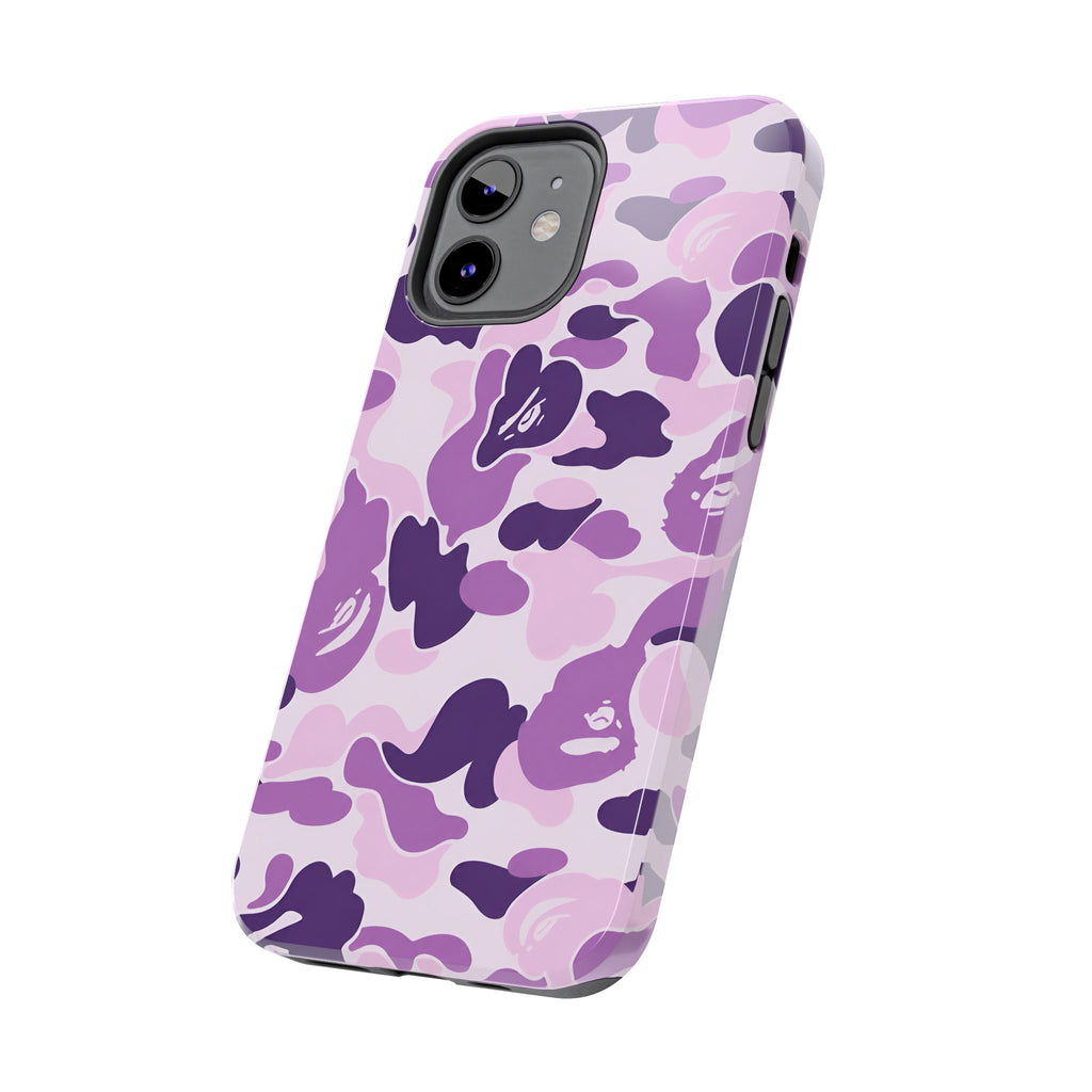 Purple Bape Print Phone Case