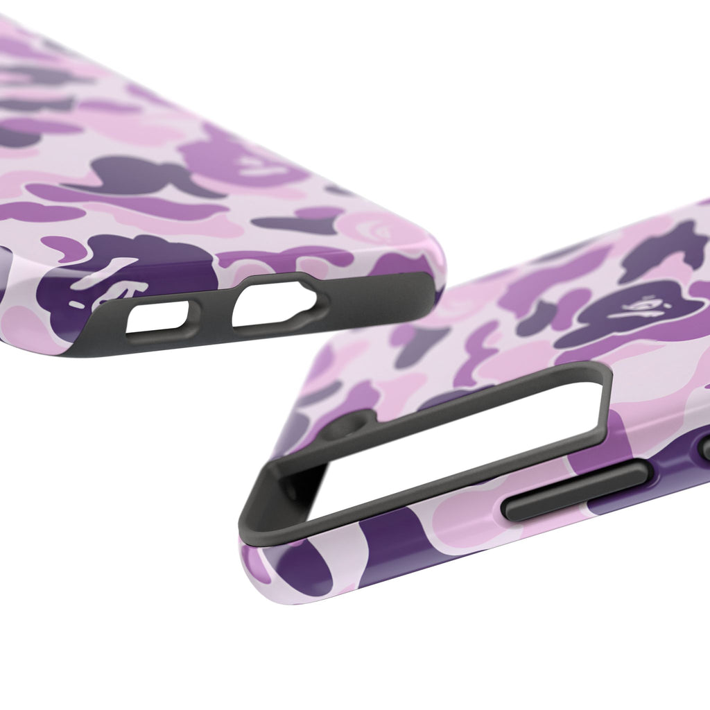 Purple Bape Print Phone Case