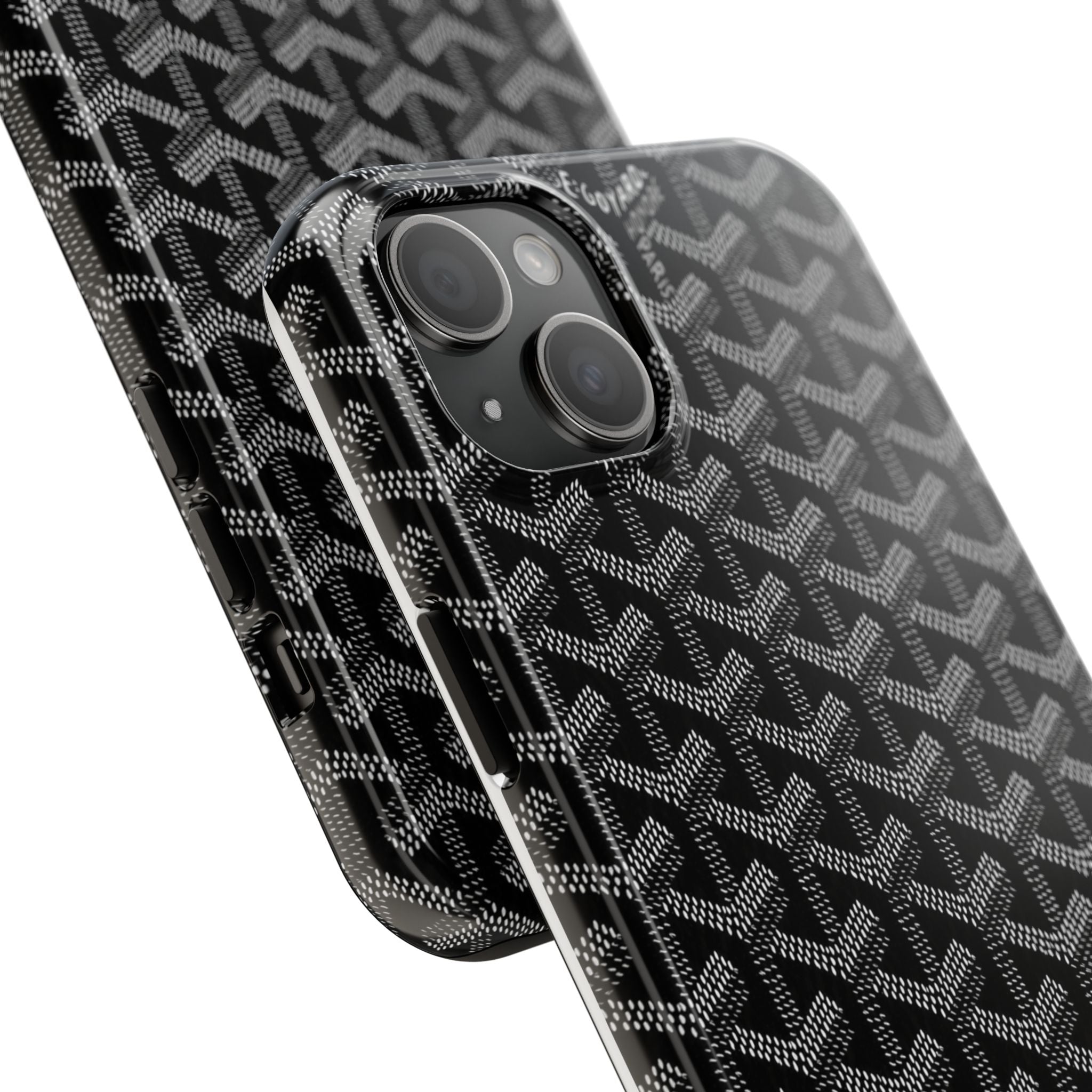 Black Goyard Phone Case