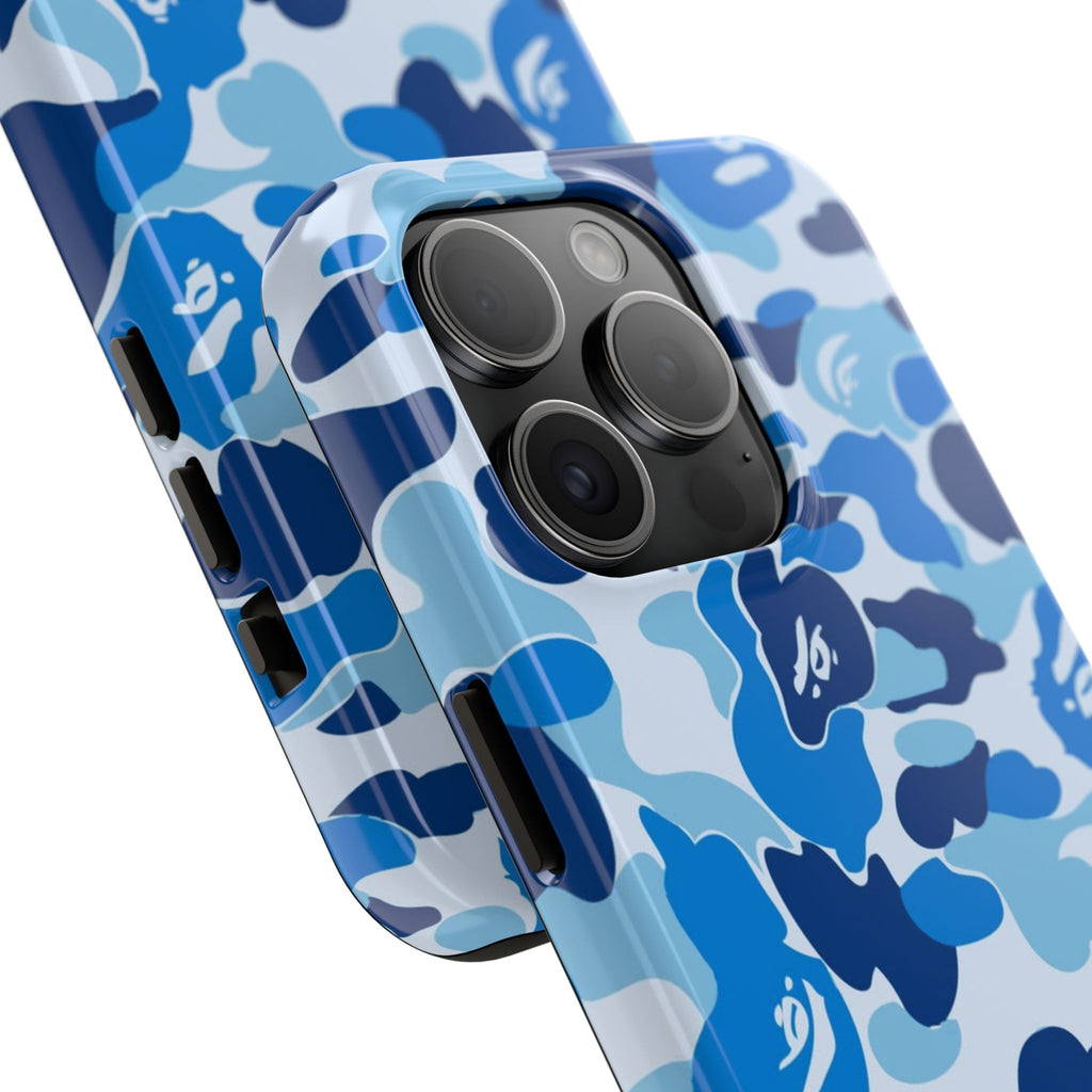 Blue Bape Print Phone Case