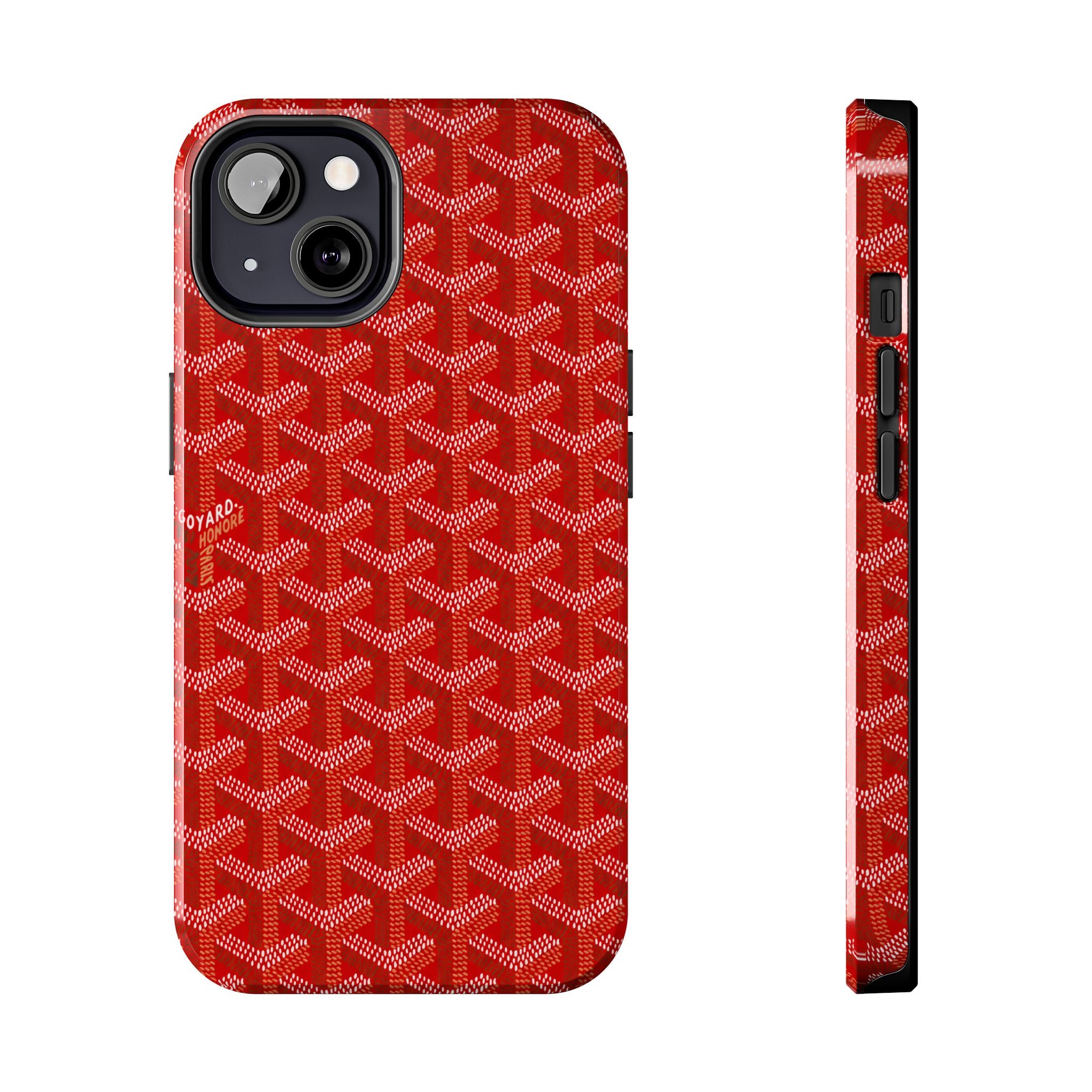 Red Goyard Phone Case