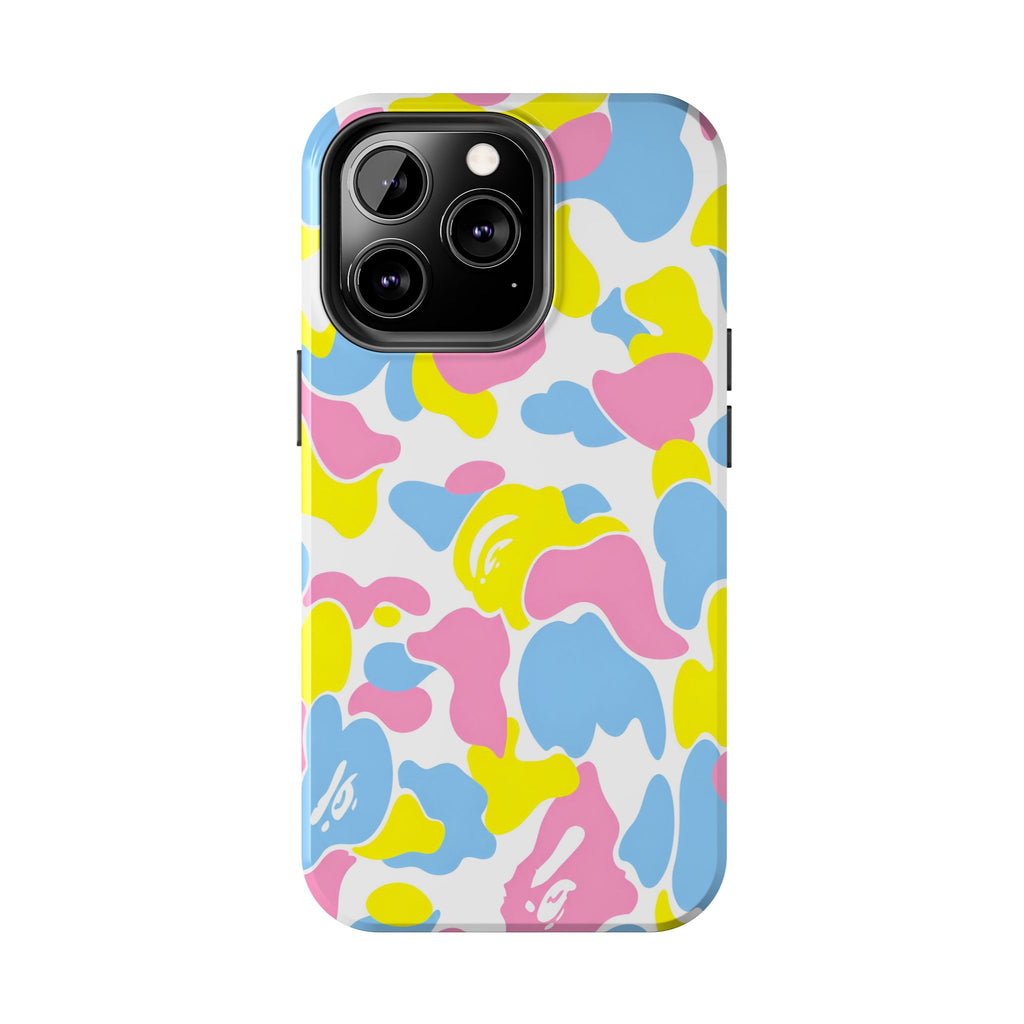 Multicolor Bape Print Phone Case