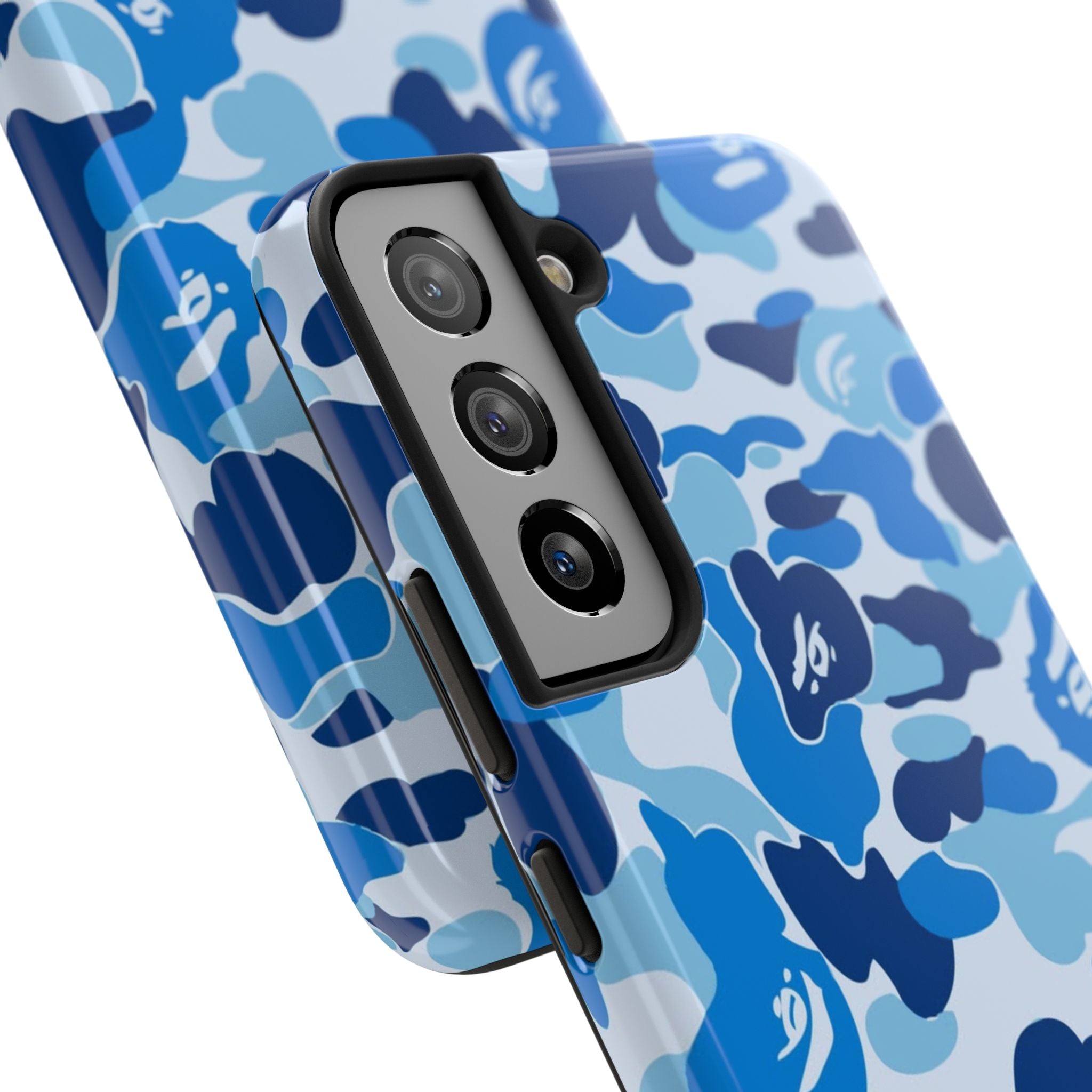 Blue Bape Print Phone Case