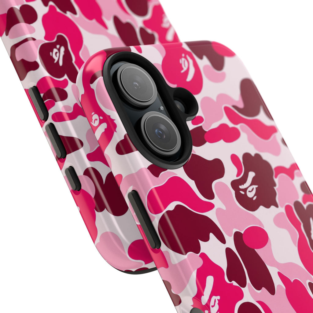 Pink Bape Print Phone Case