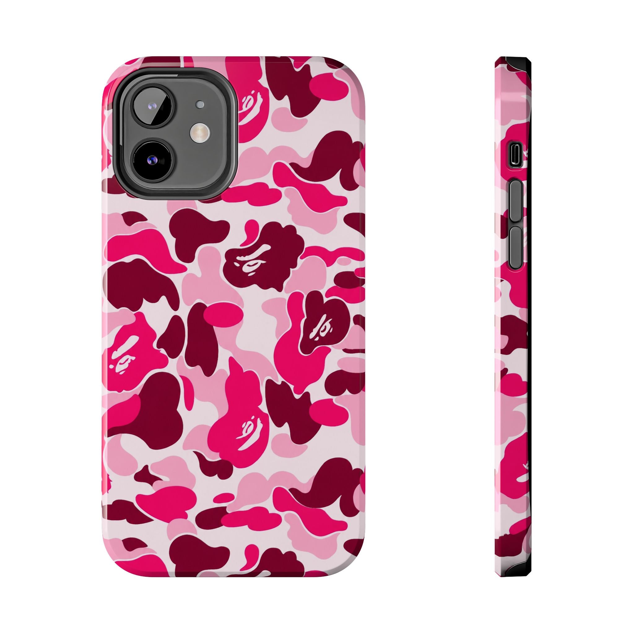 Pink Bape Print Phone Case