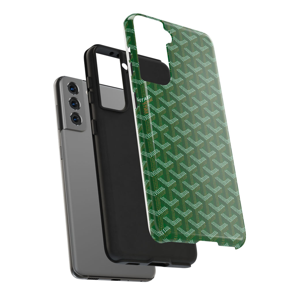 Green Goyard Phone Case