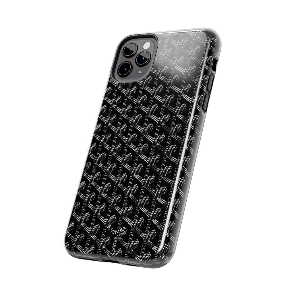 Black Goyard Phone Case