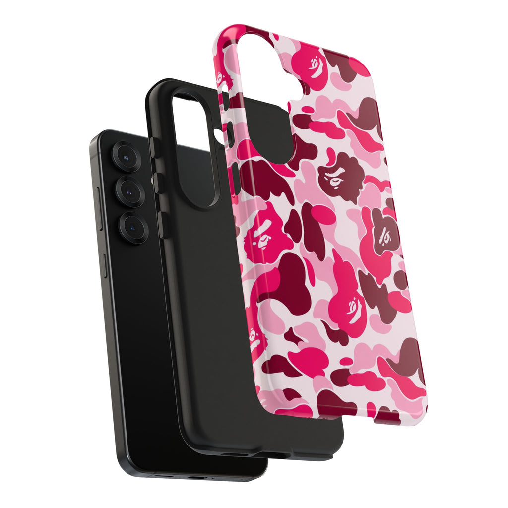 Pink Bape Print Phone Case