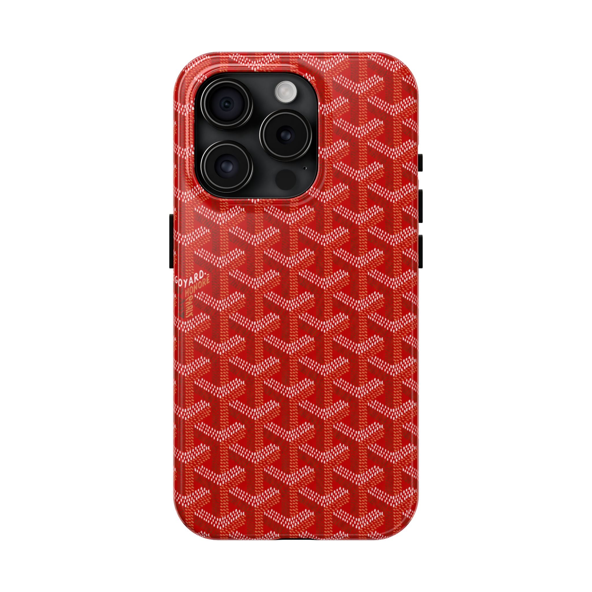 Red Goyard Phone Case