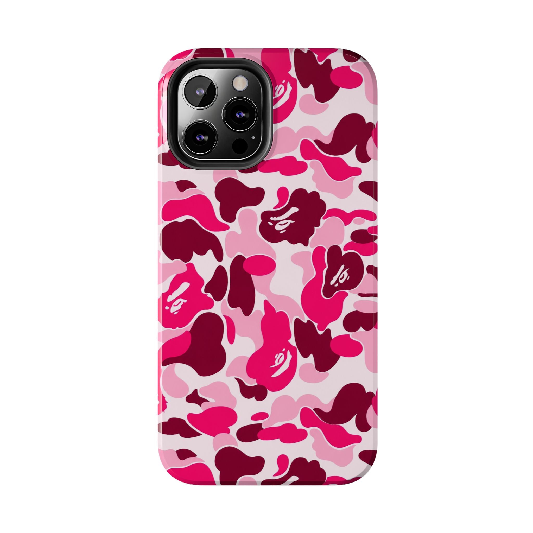 Pink Bape Print Phone Case