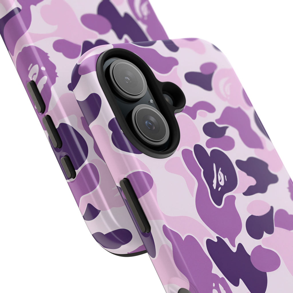 Purple Bape Print Phone Case
