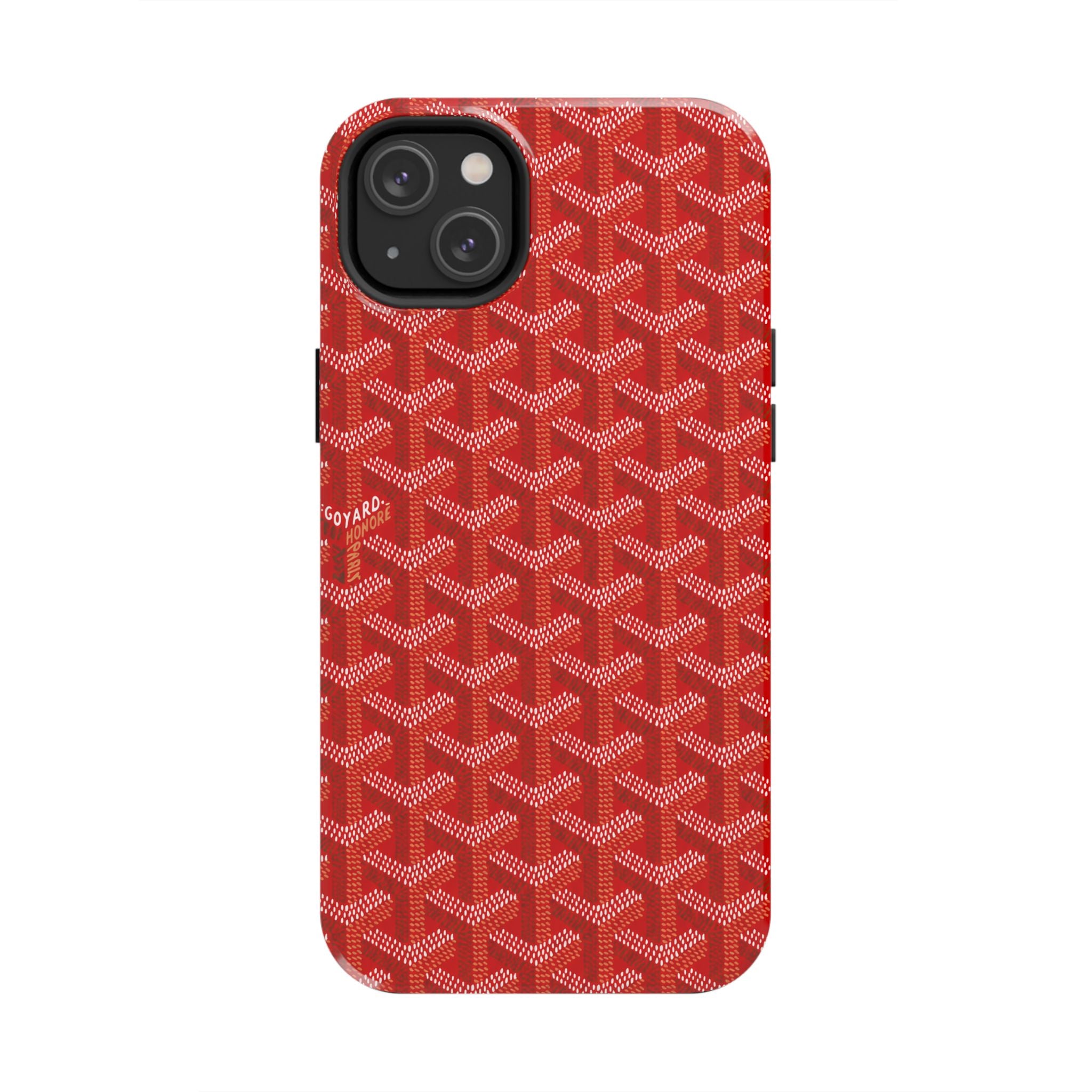 Red Goyard Phone Case