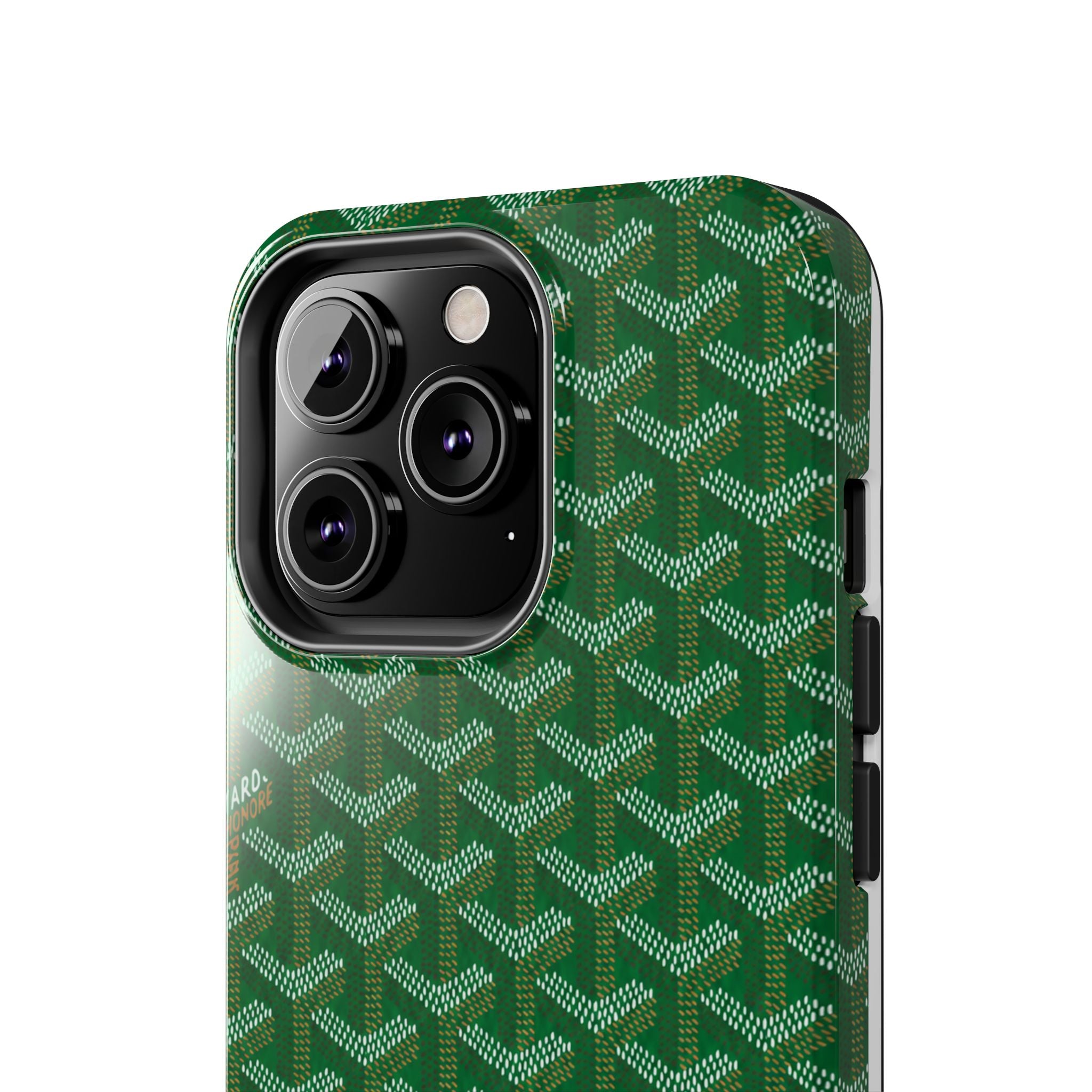 Green Goyard Phone Case