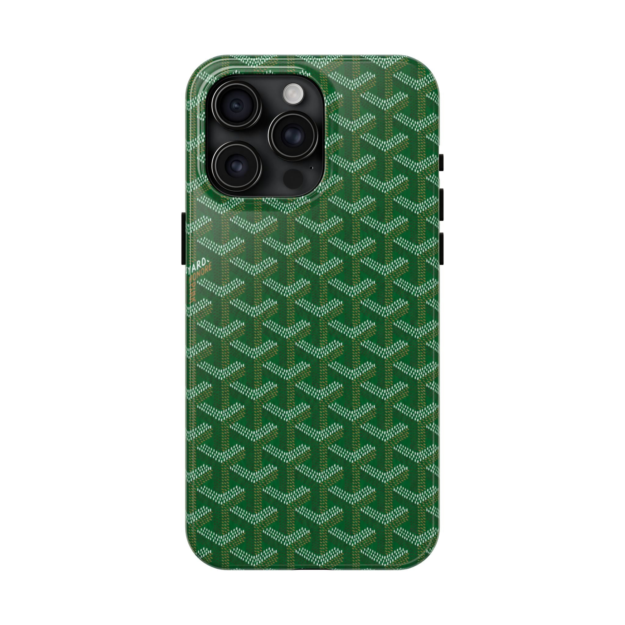 Green Goyard Phone Case
